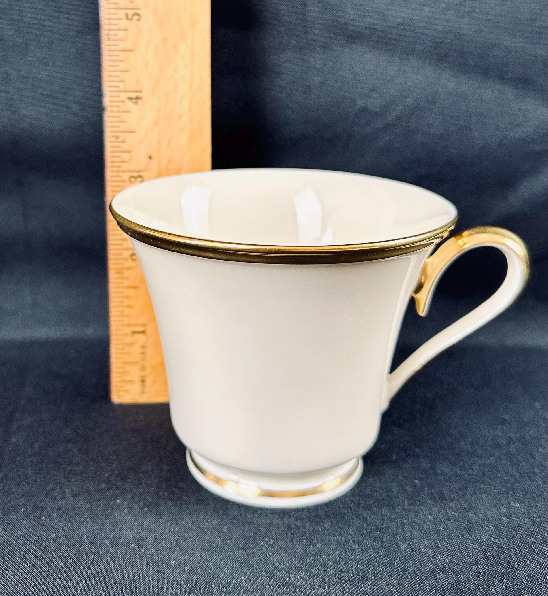 2 Lenox Eternal Teacups and Saucers