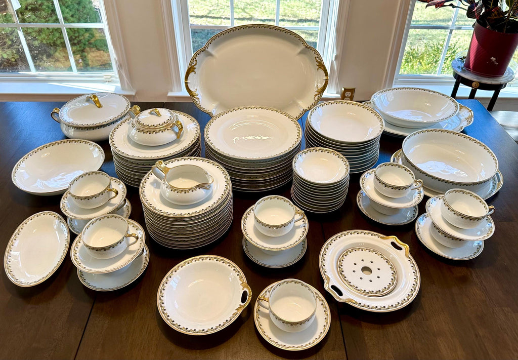 Haviland Limoges Large Set of Antique French China