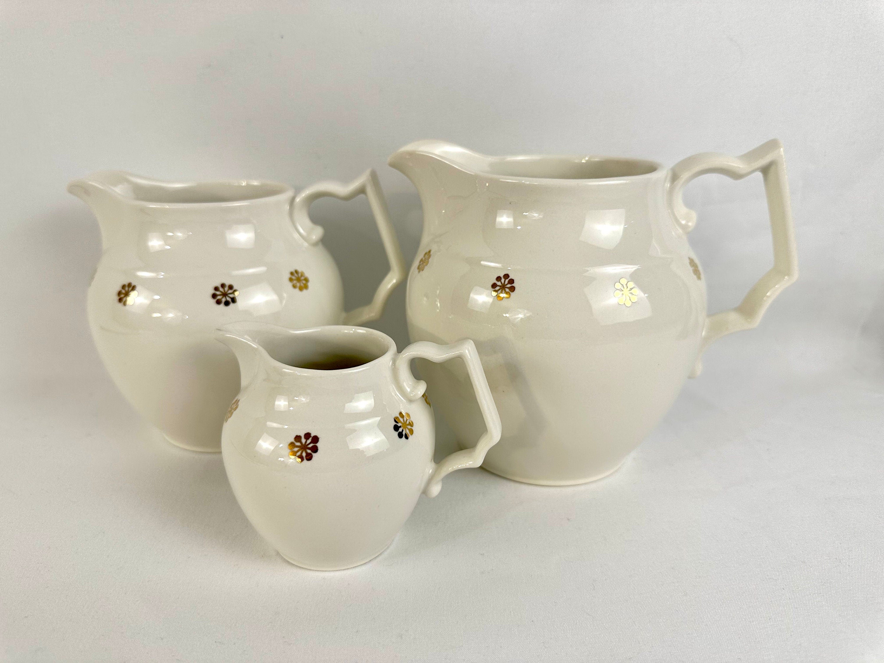 3 Hall Pottery Pitchers