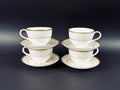 4 Royal Doulton Naples Teacups and Saucers