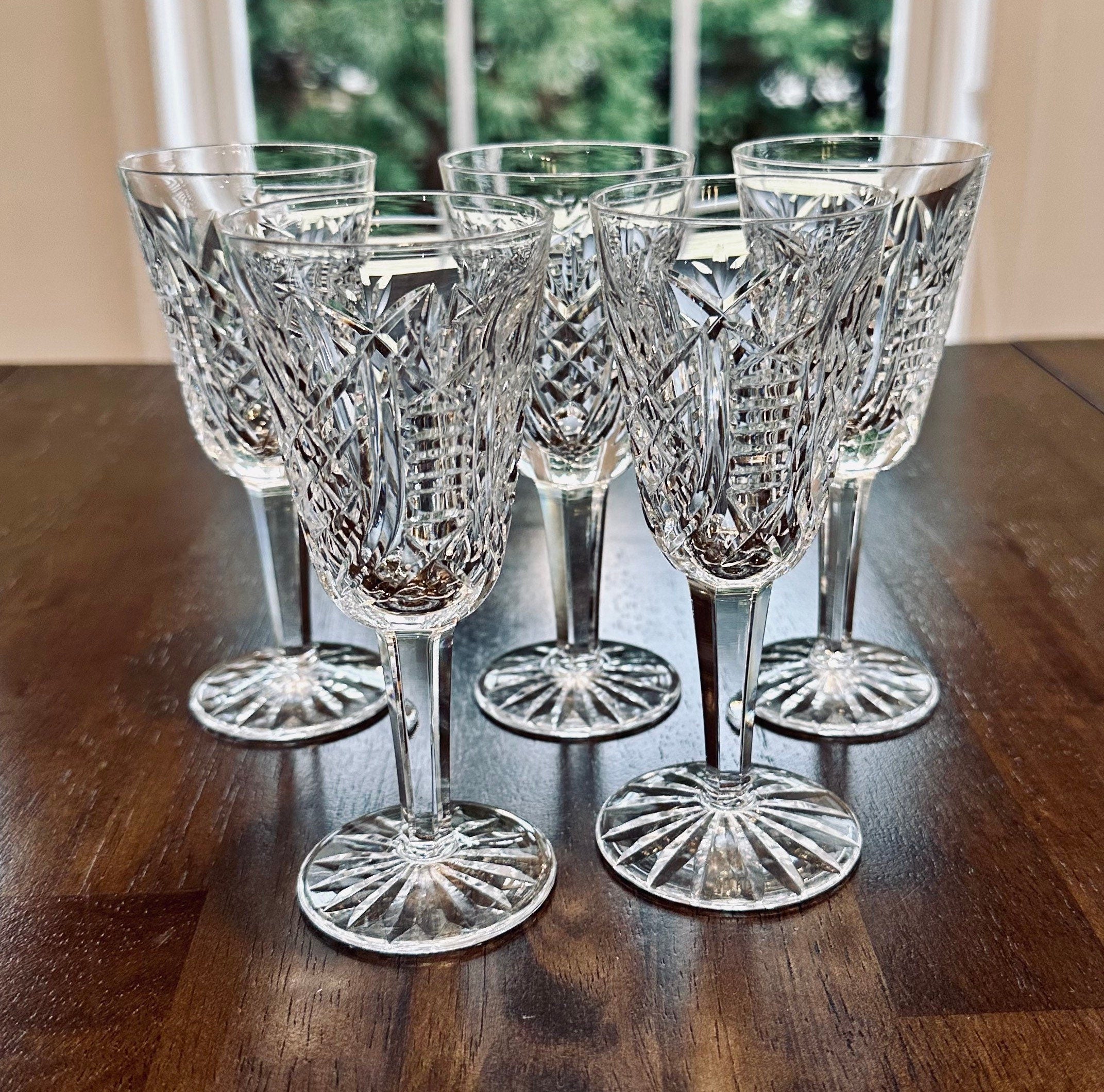 5 Waterford Crystal Clare Sherry Glasses