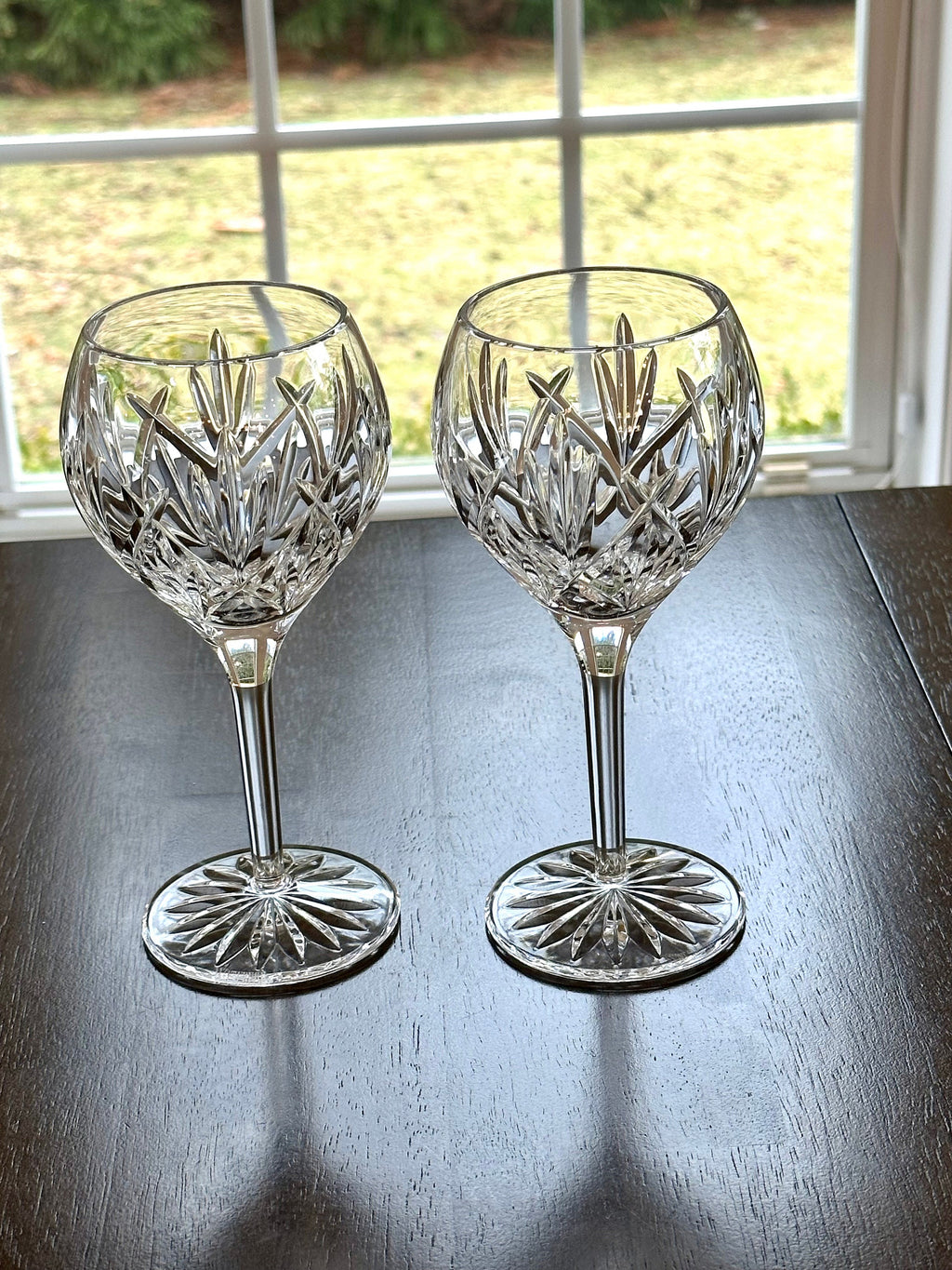2 Waterford Crystal Eve Wine Glasses