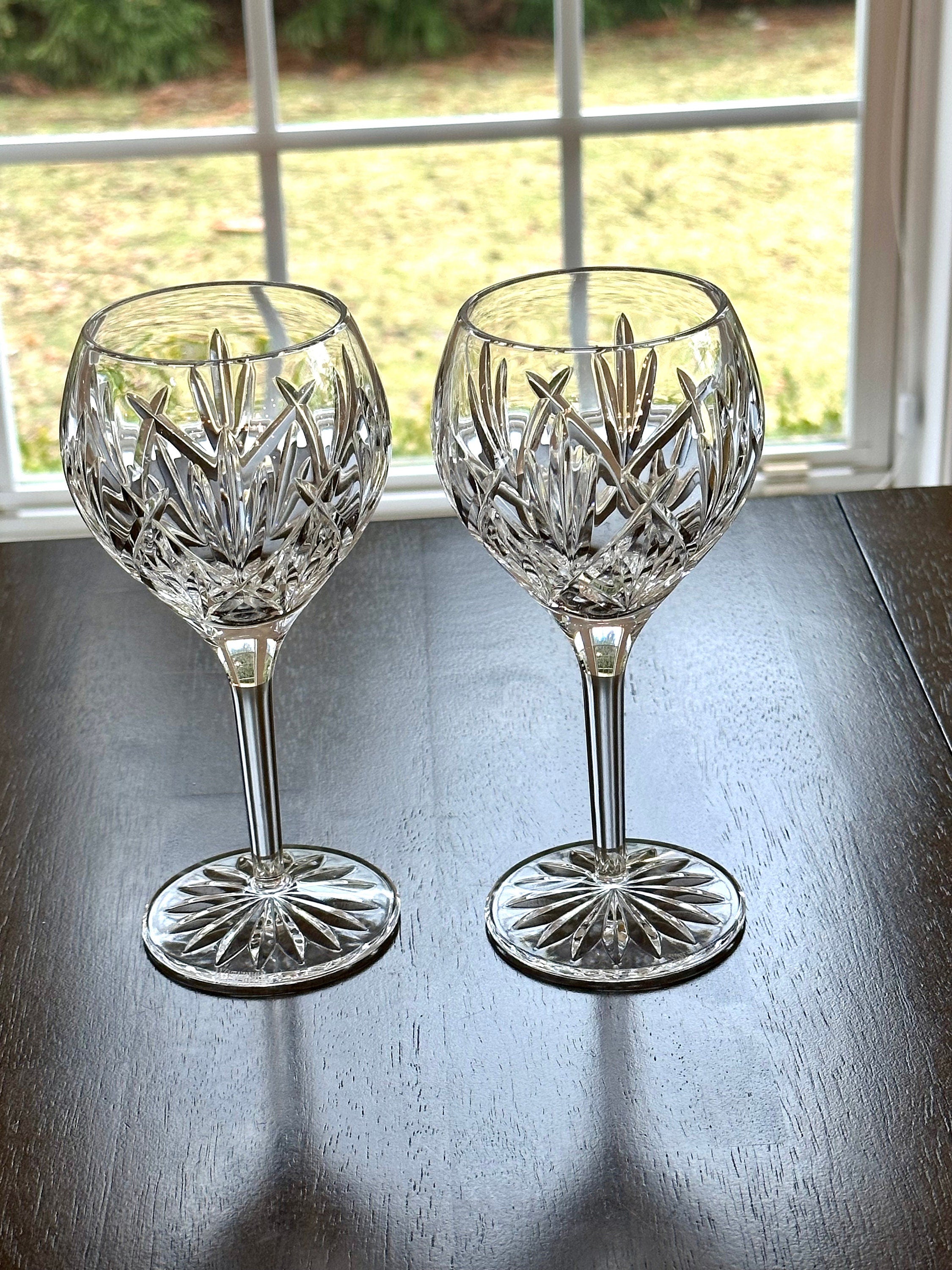 2 Waterford Crystal Eve Wine Glasses