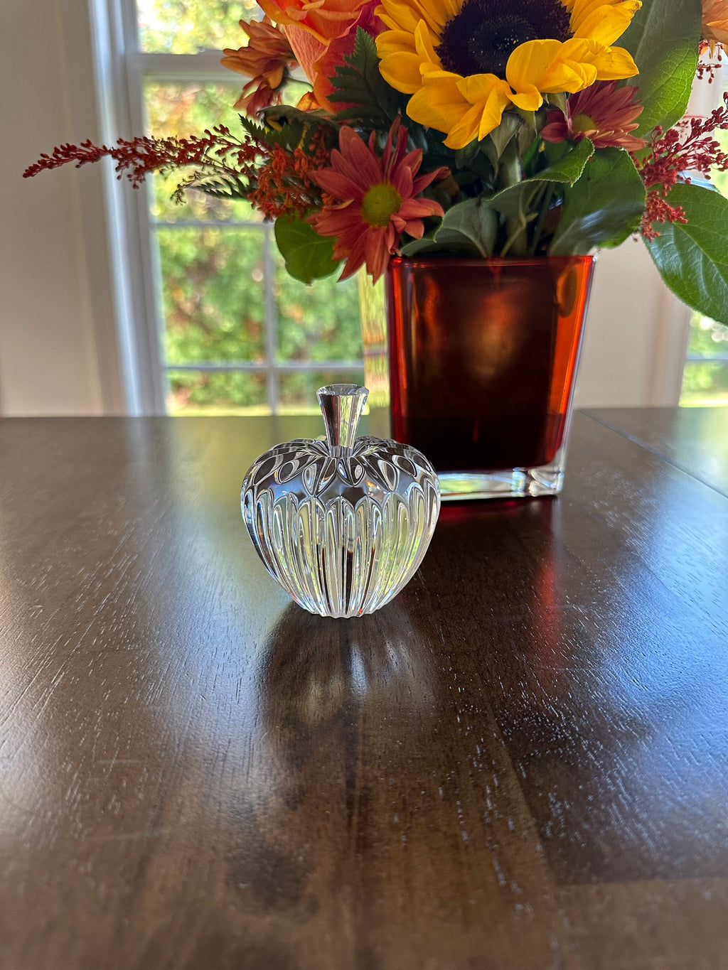 Waterford Crystal Apple Paperweight