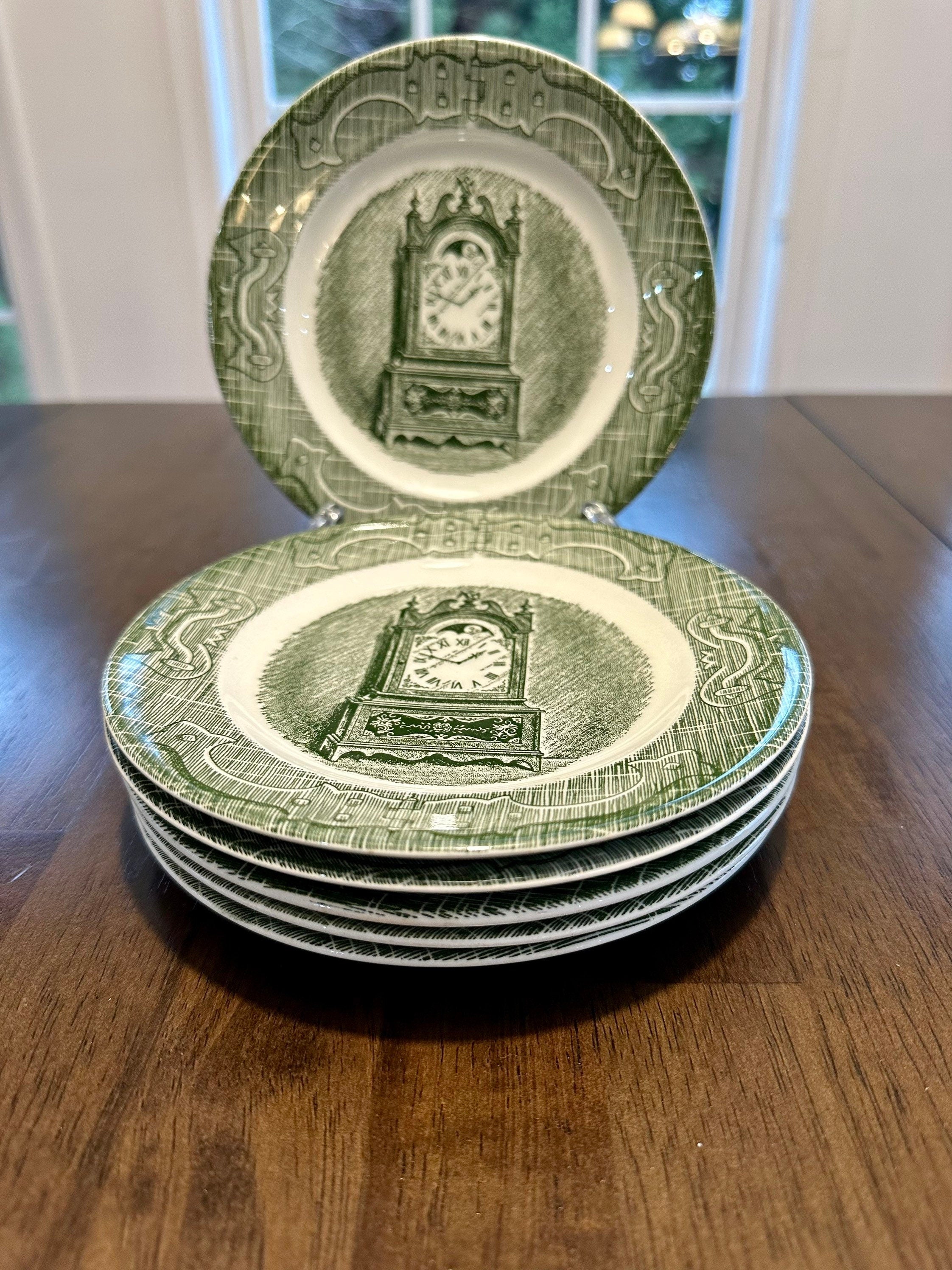 6 Old Curiosity Shop Bread Plates by Royal China