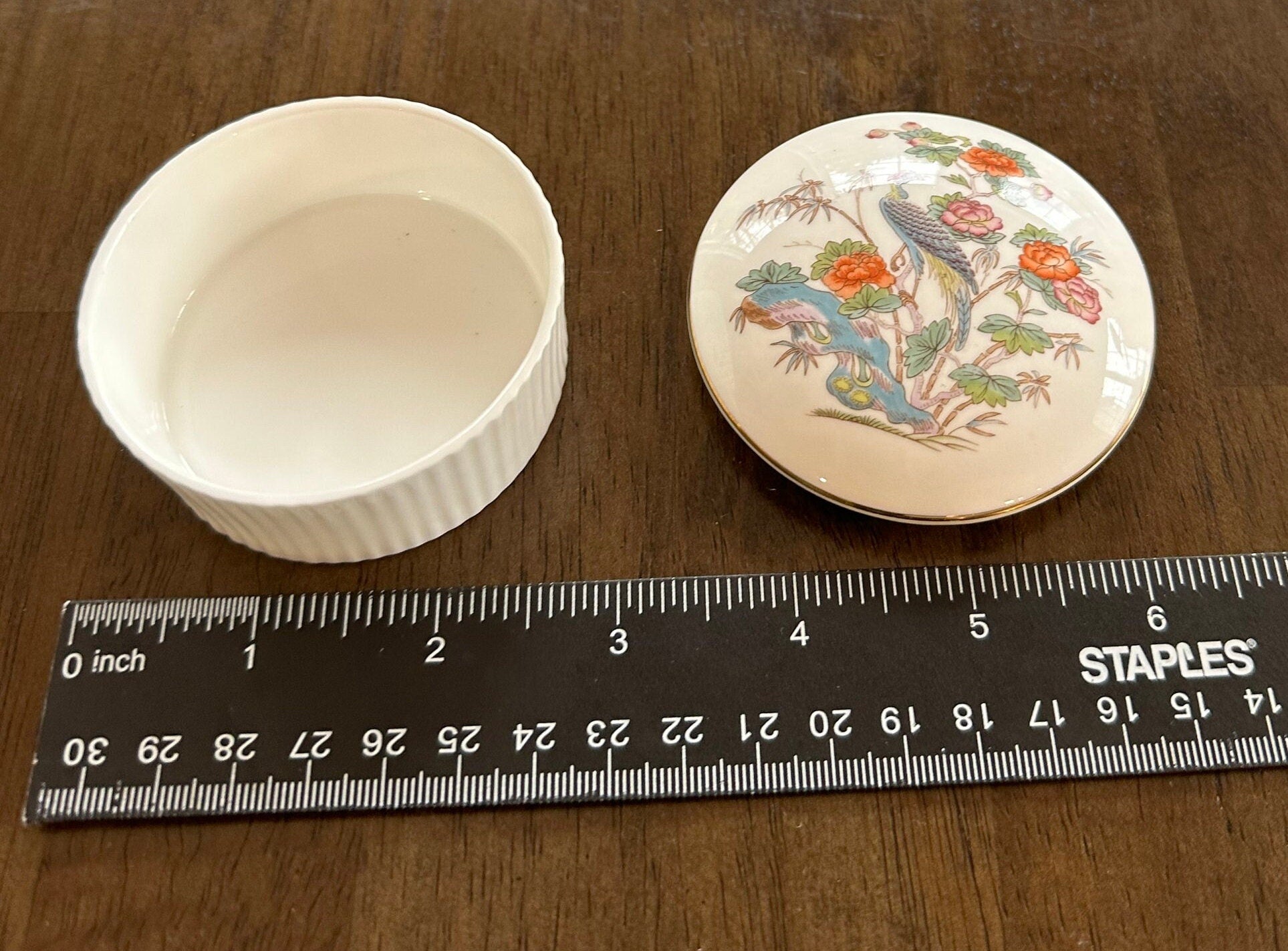 Wedgwood Kutani Crane Trinket Box