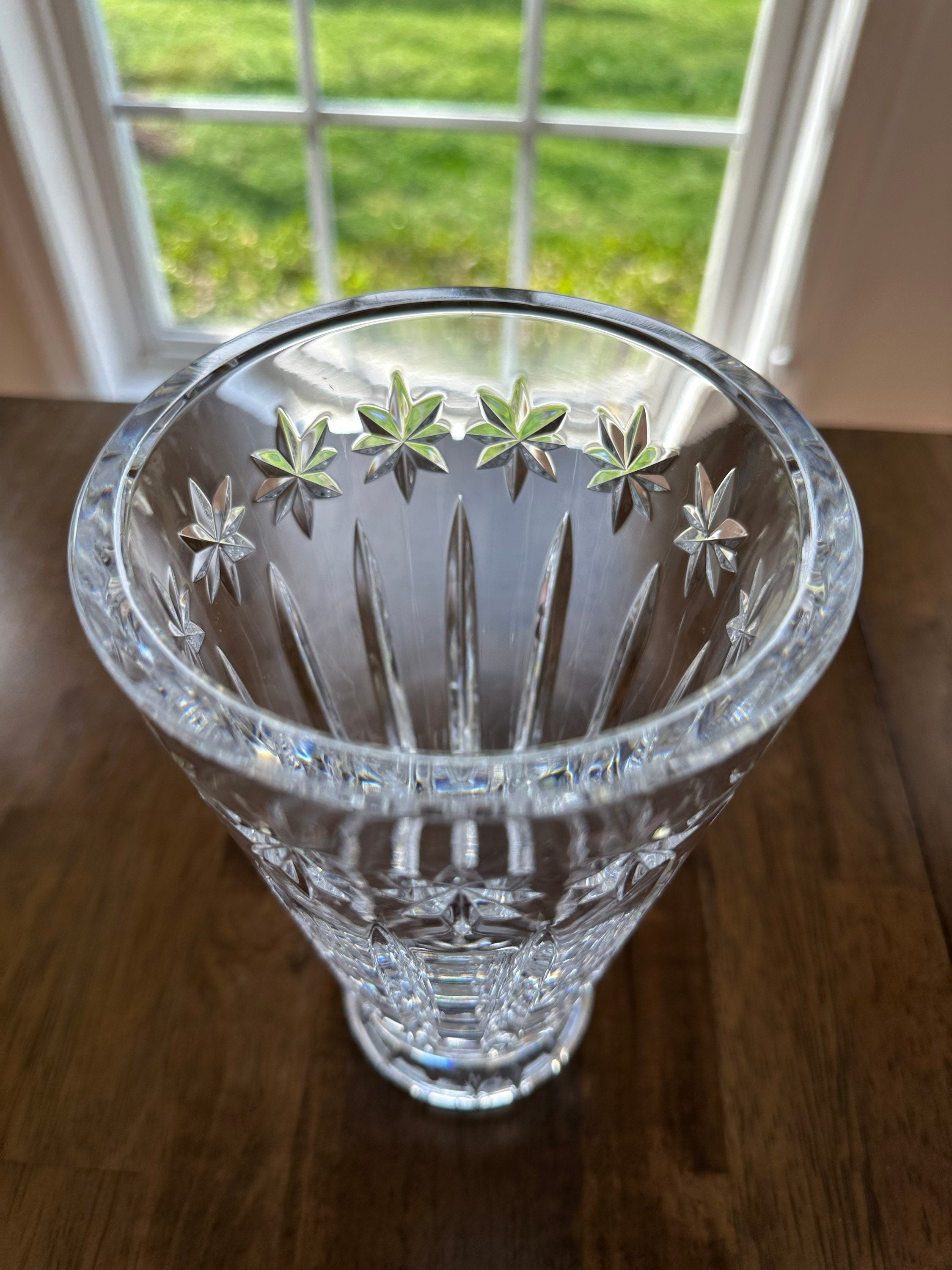 Waterford Crystal Betsy Ross Vase 8” vase