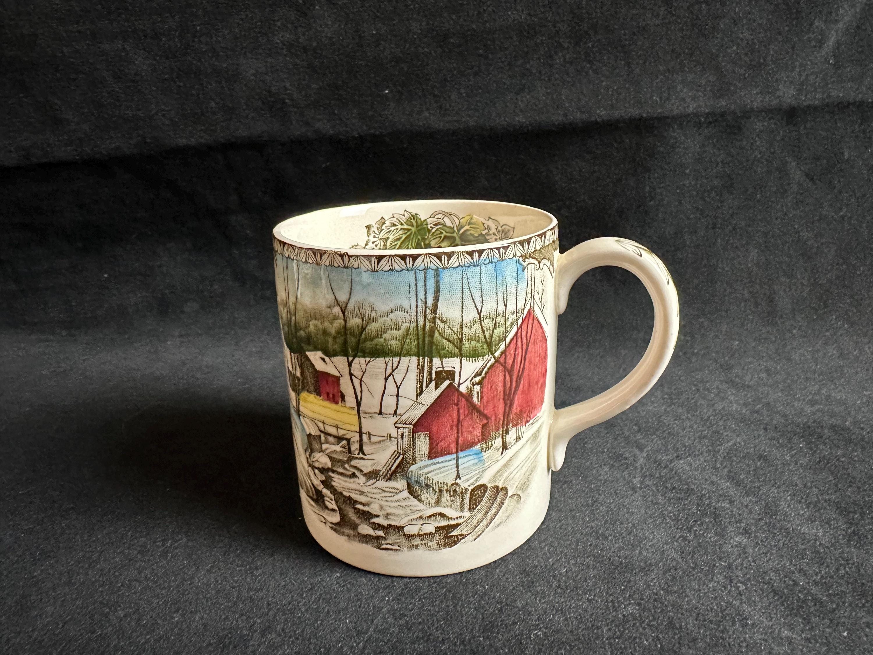 5 Friendly Village Mugs by Johnson Brothers