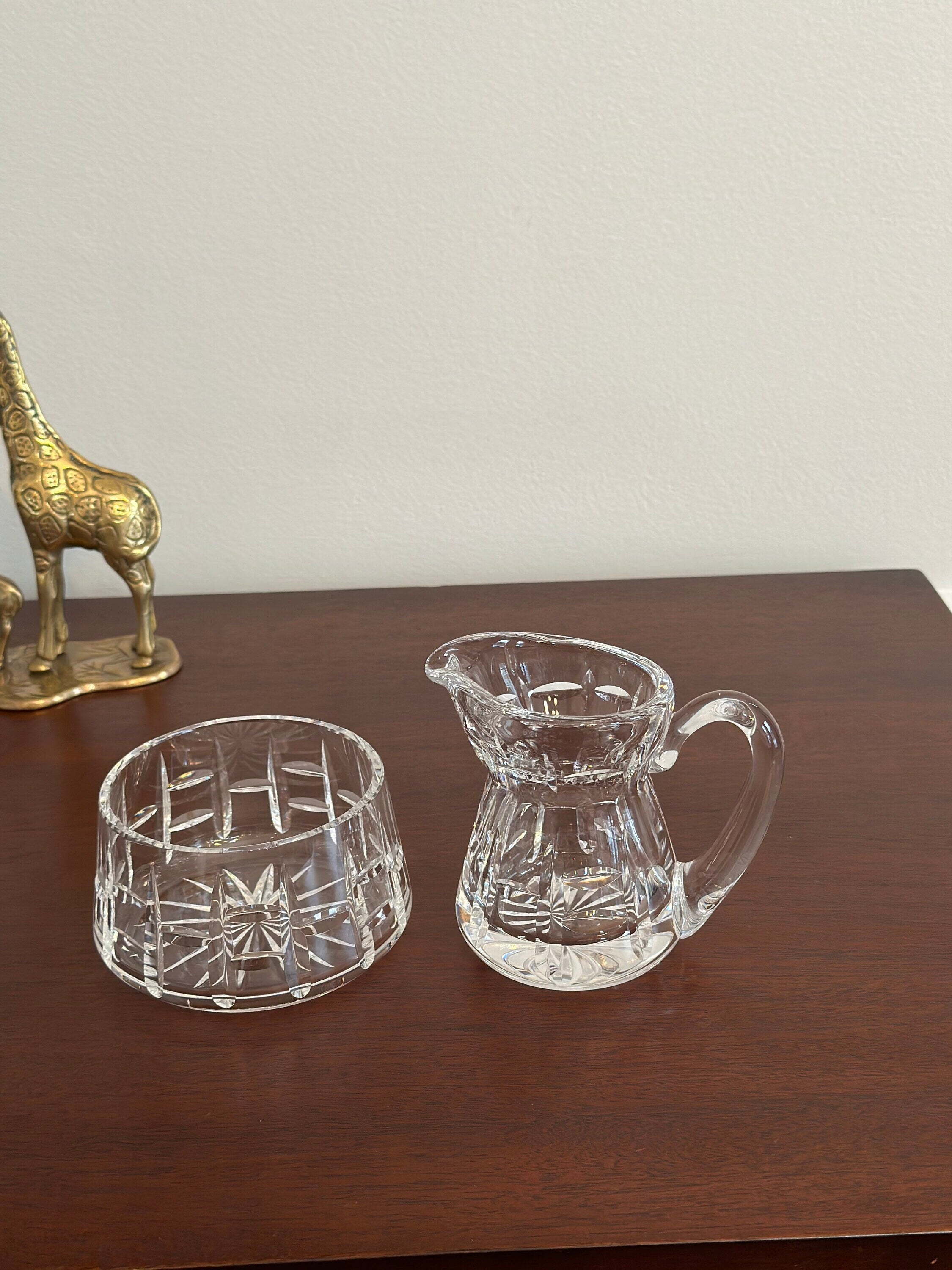 Waterford Crystal Creamer and Sugar Bowl