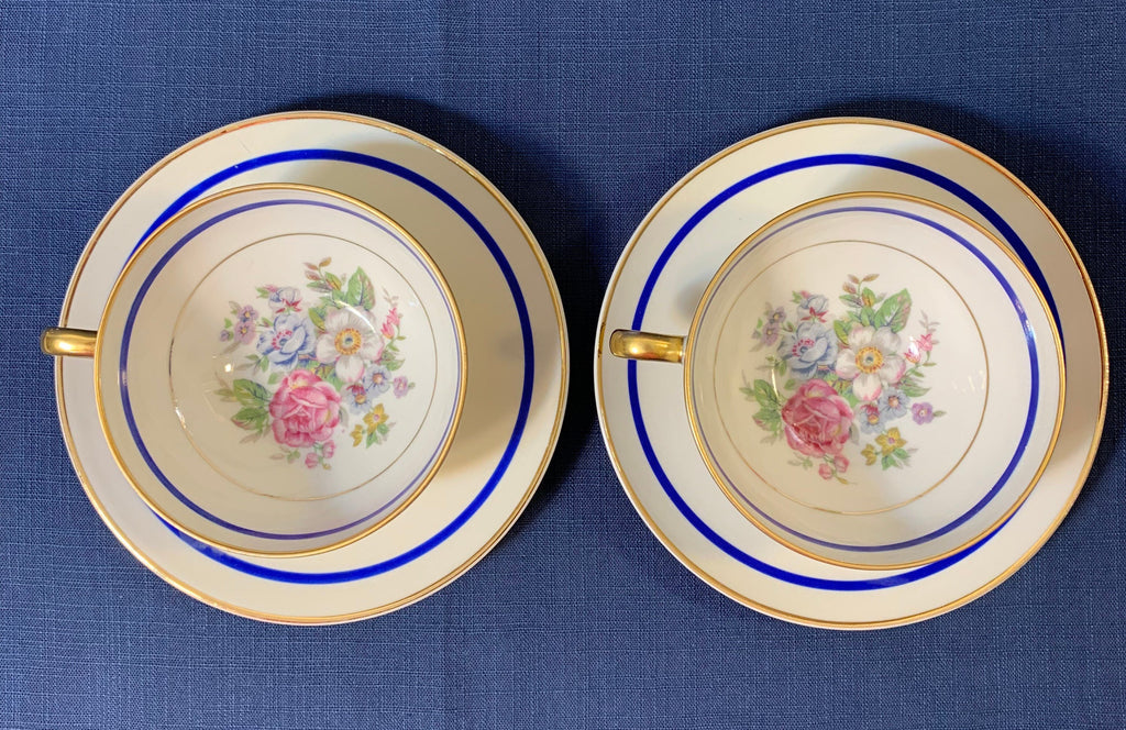 2 Ahrenfeldt Limoges Calais Teacups