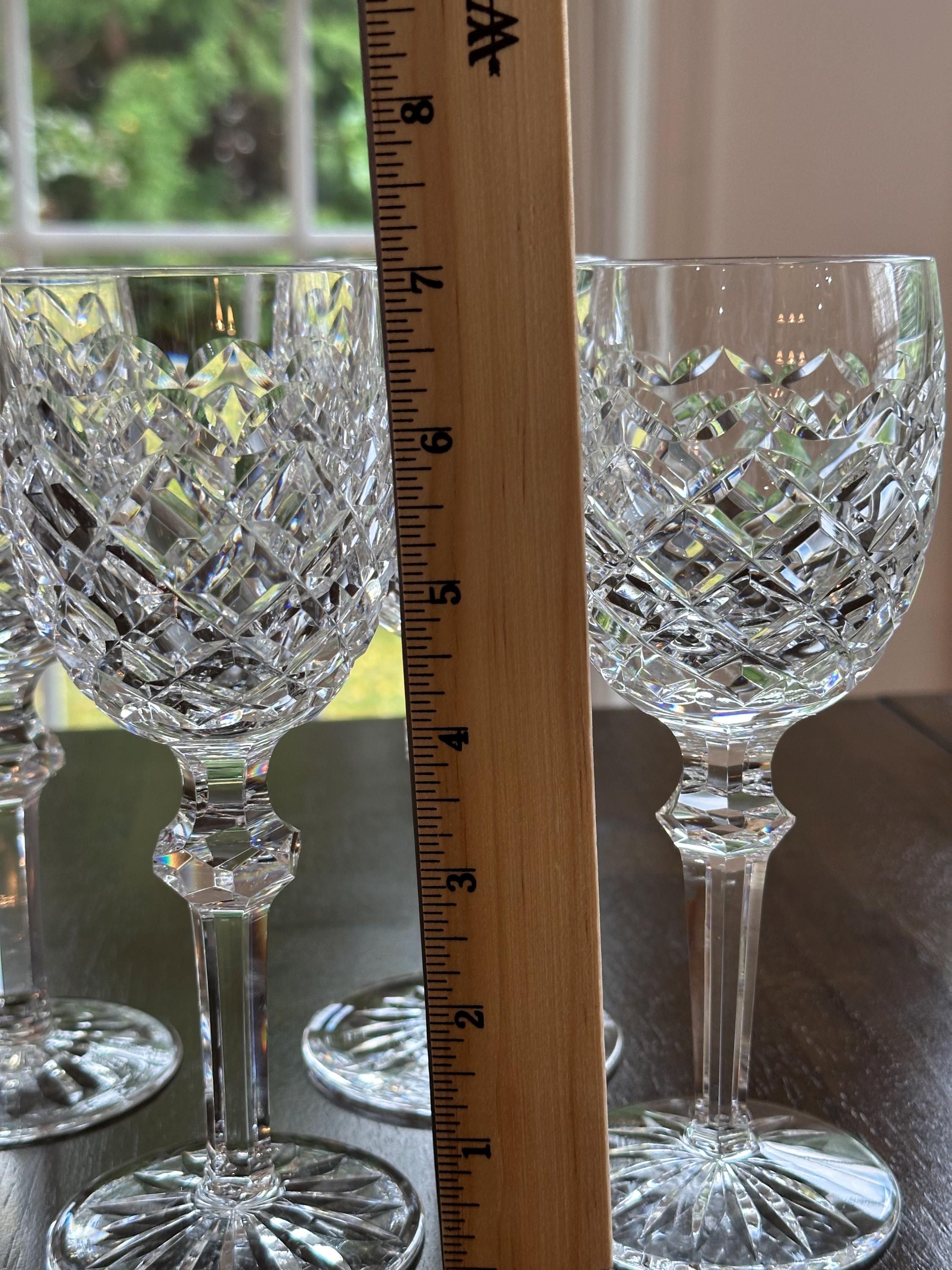 4 Waterford Powerscourt Claret Wine Glasses