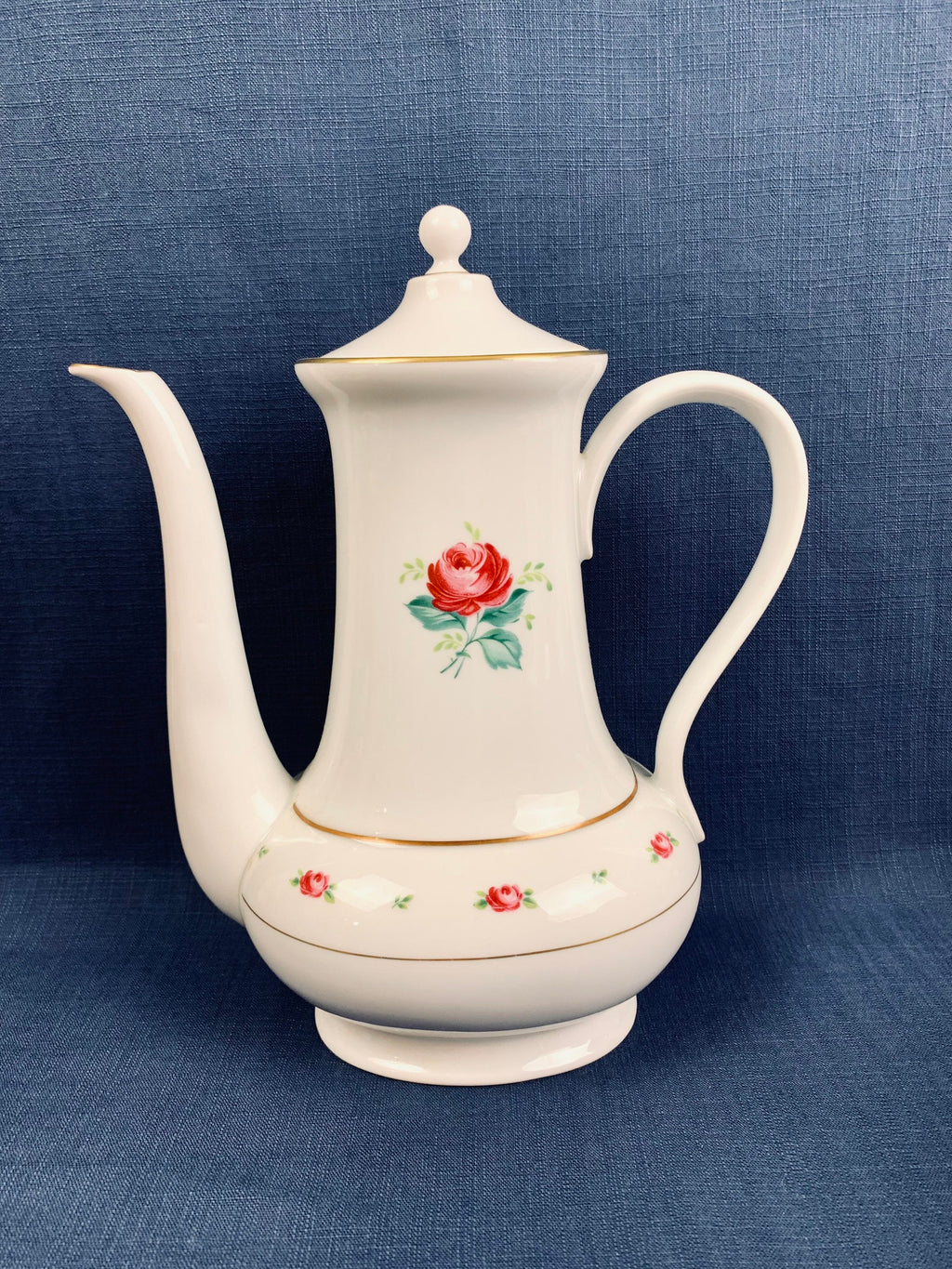 Vintage Hutschenreuther Coffee Dessert Set: Mid-Century German China