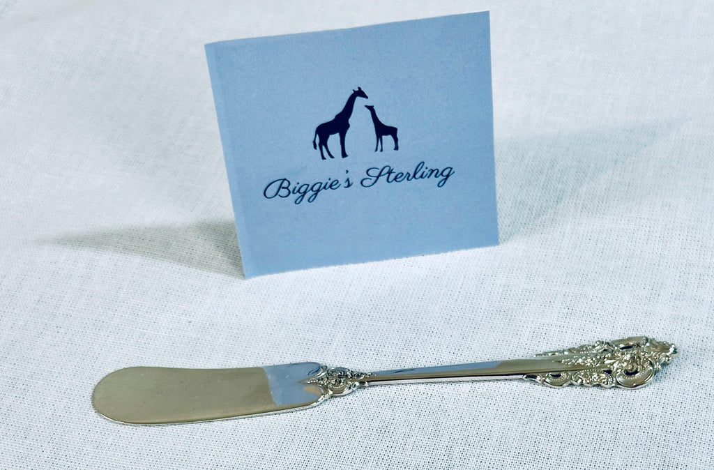 Wallace Grande Baroque Butter Paddle Knife Sterling Silver