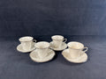4 Lenox Solitaire Teacups and Saucers
