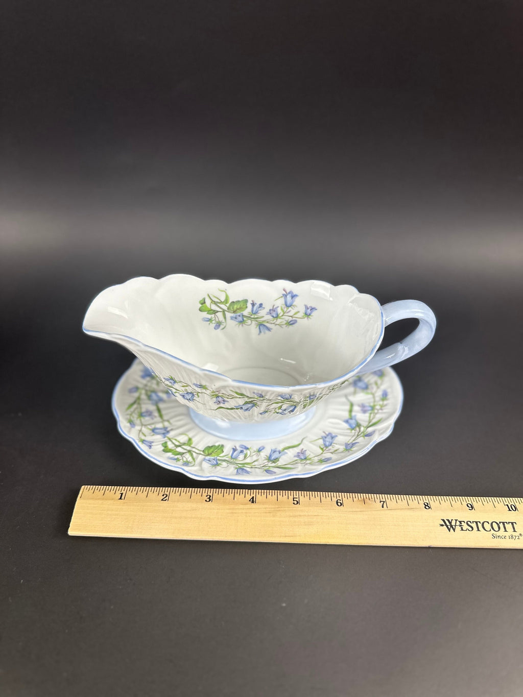 Shelley Harebell Gravy Boat and Underplate