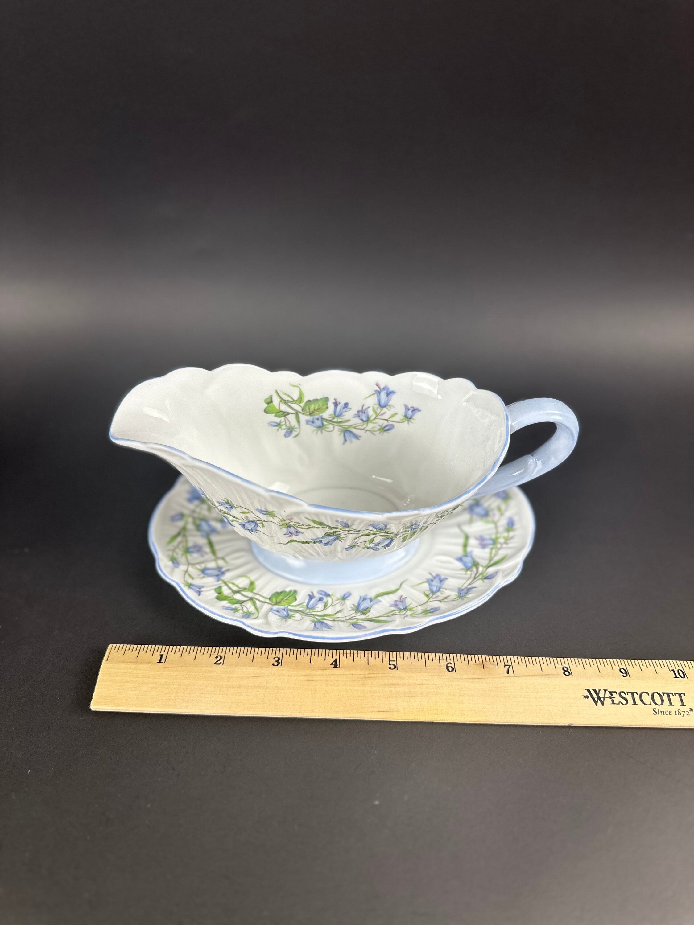 Shelley Harebell Gravy Boat and Underplate