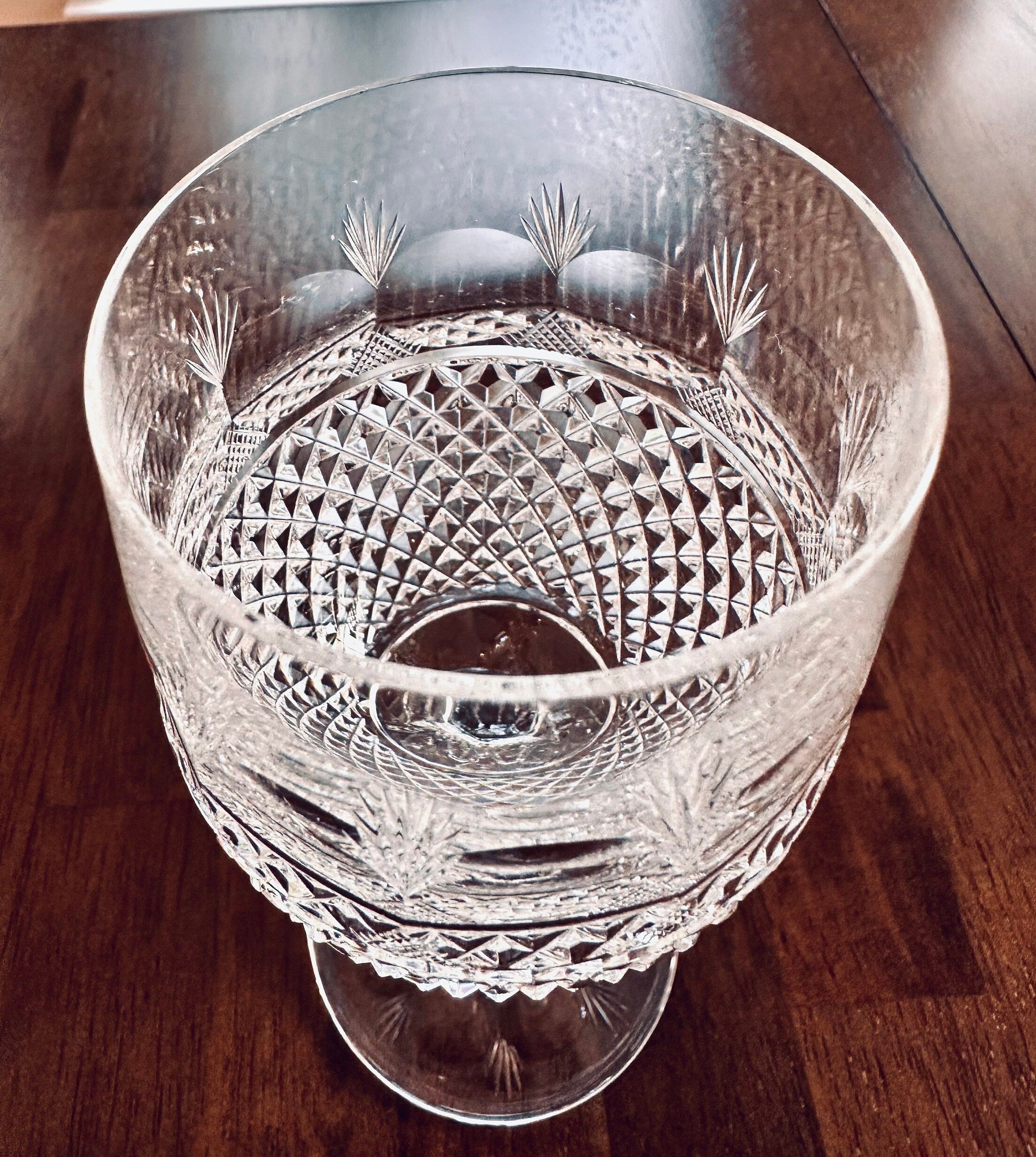 2 Tiffany Gilbert Tall Wine Glasses
