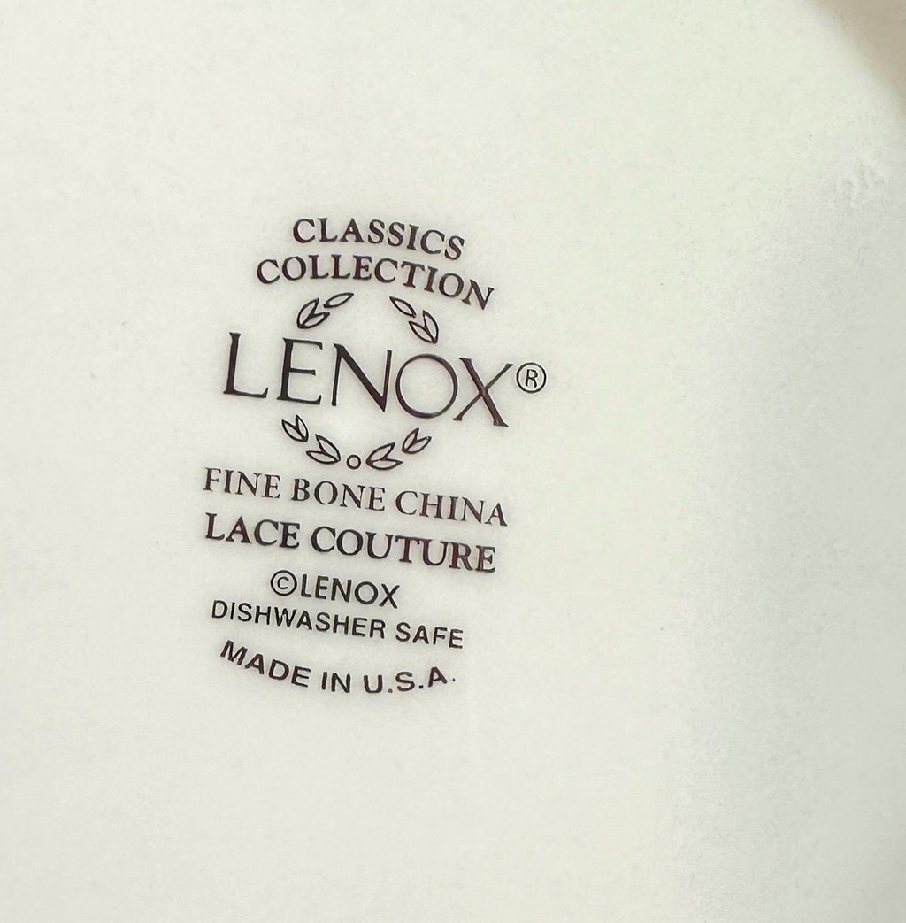 10 Lenox Lace Couture Saucers