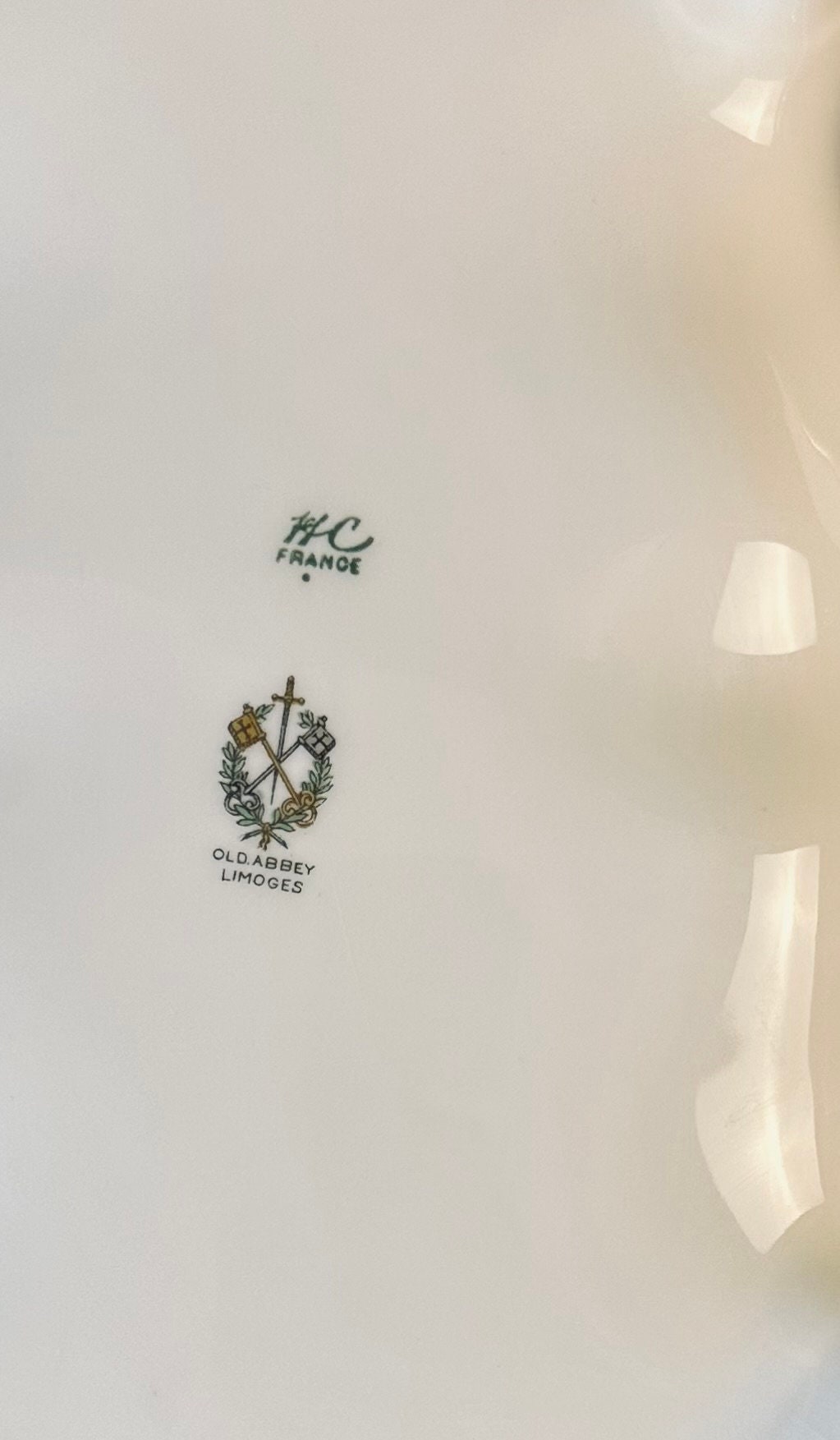 Old Abbey Limoges Covered Serving Bowl