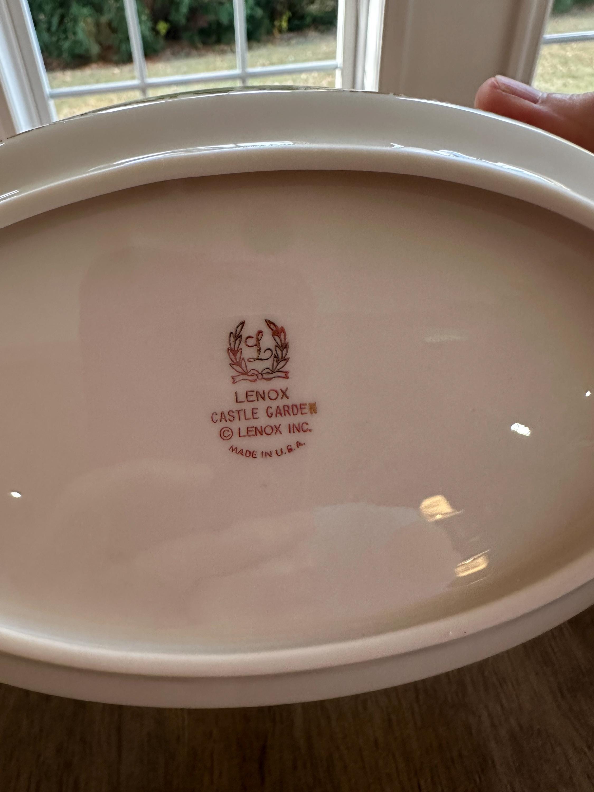 Lenox Castle Garden Oval Serving Bowl