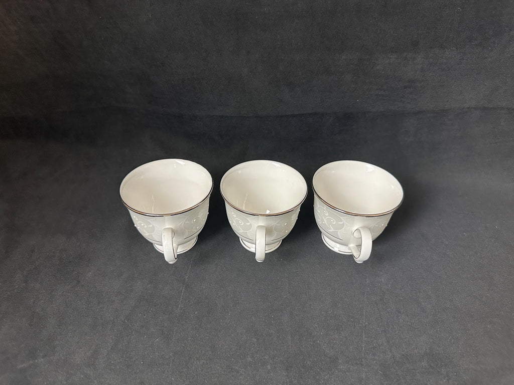 3 Lenox Opal Innocence Teacups