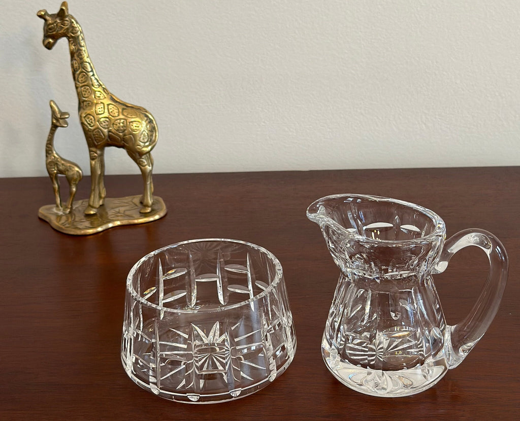 Waterford Crystal Creamer and Sugar Bowl