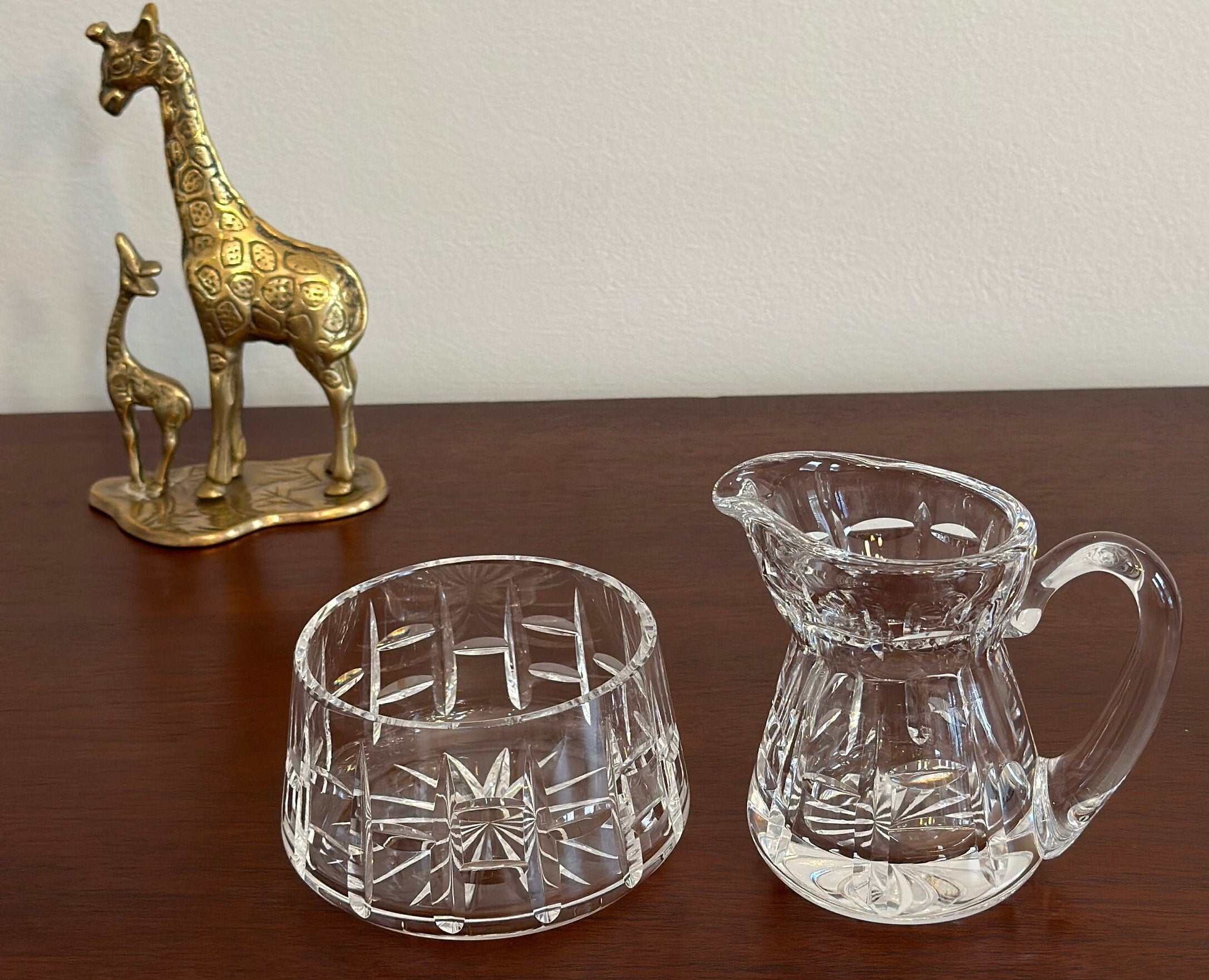 Waterford Crystal Creamer and Sugar Bowl