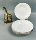 4 Wedgwood Doric Platinum Soup Bowls