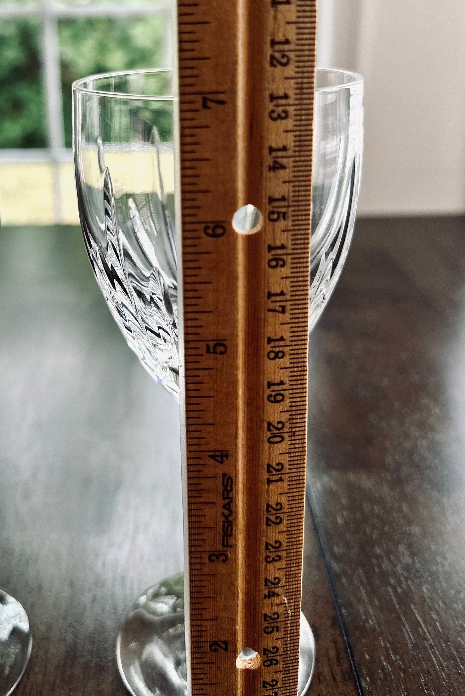 2 Lenox Clarity Crystal Wine Glasses