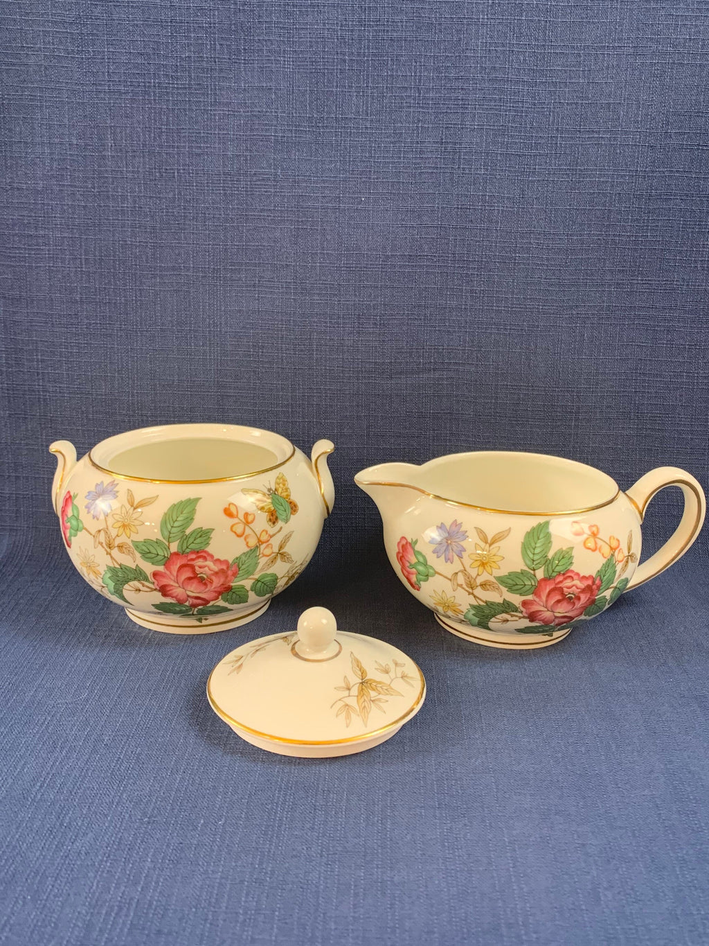 Wedgwood Charnwood Creamer and Sugar Bowl