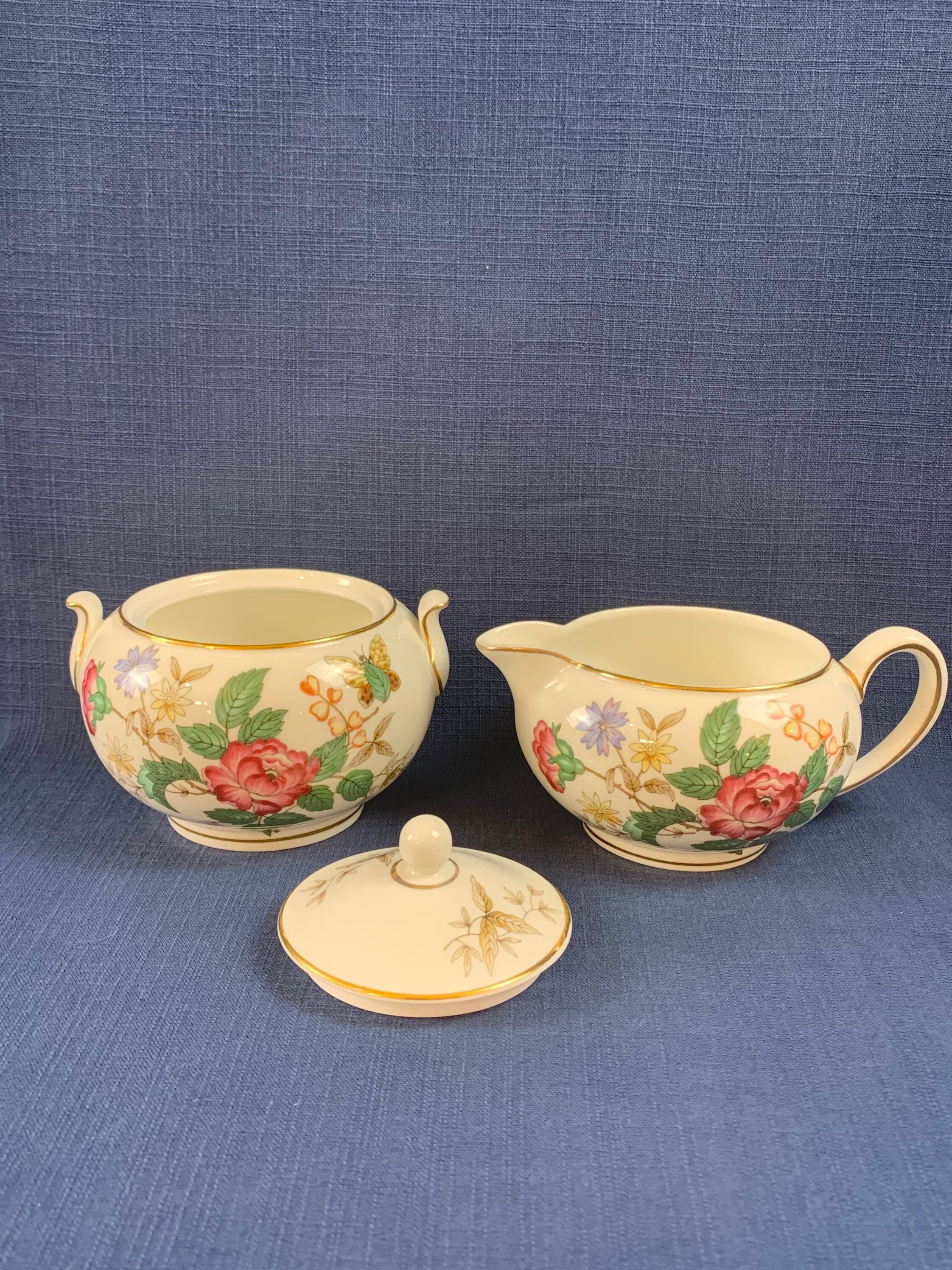 Wedgwood Charnwood Creamer and Sugar Bowl