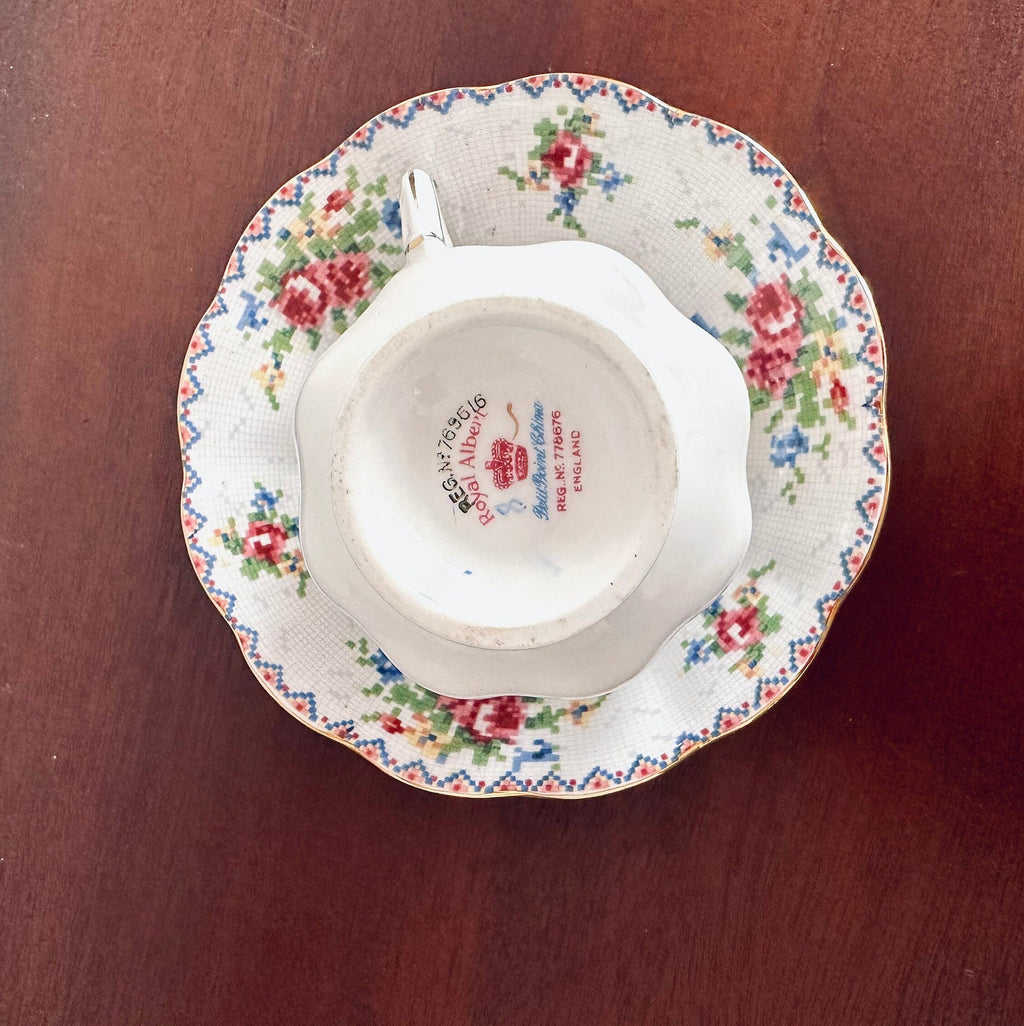 Royal Albert Petite Point Teacup and Saucer