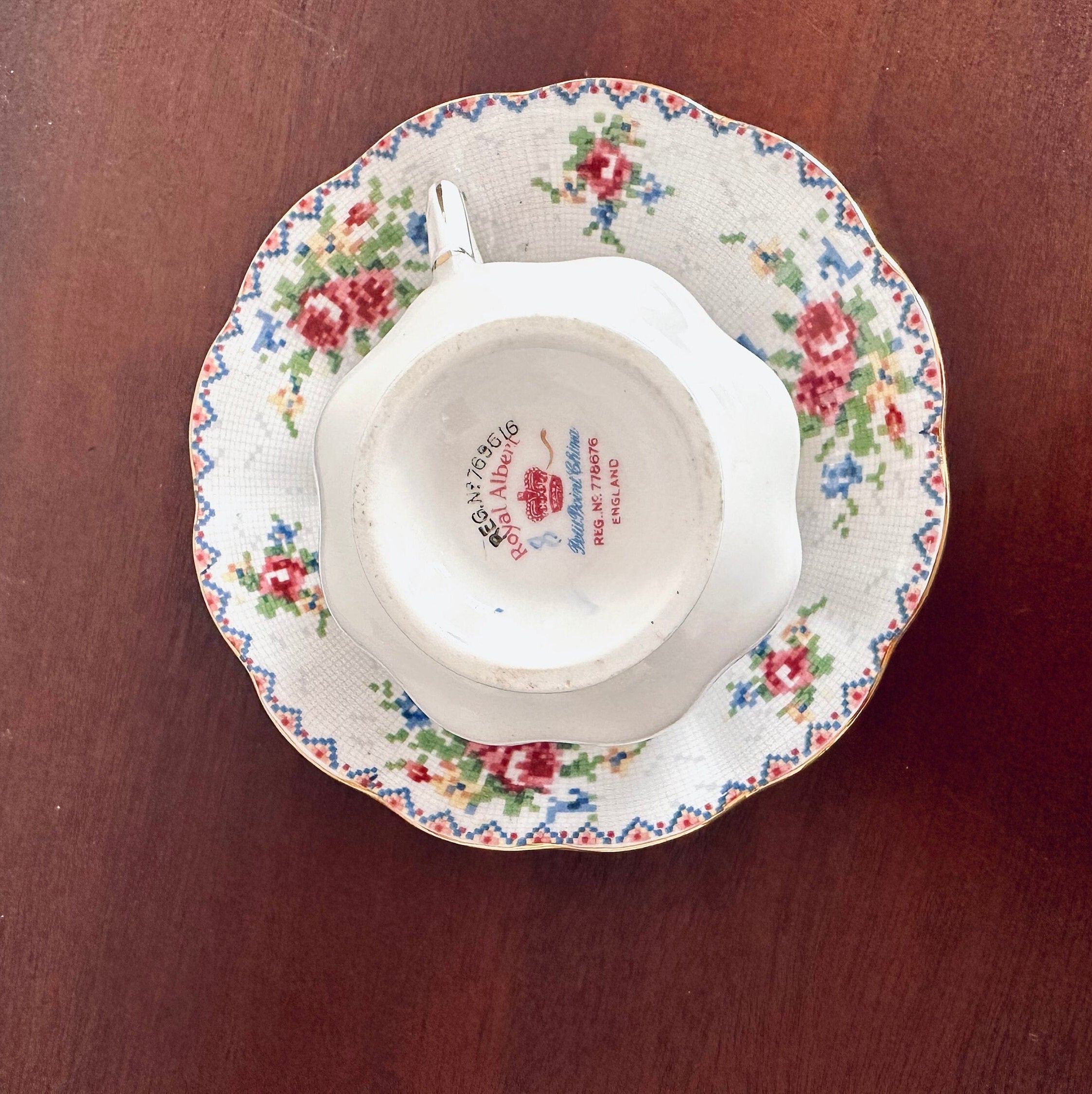 Royal Albert Petite Point Teacup and Saucer