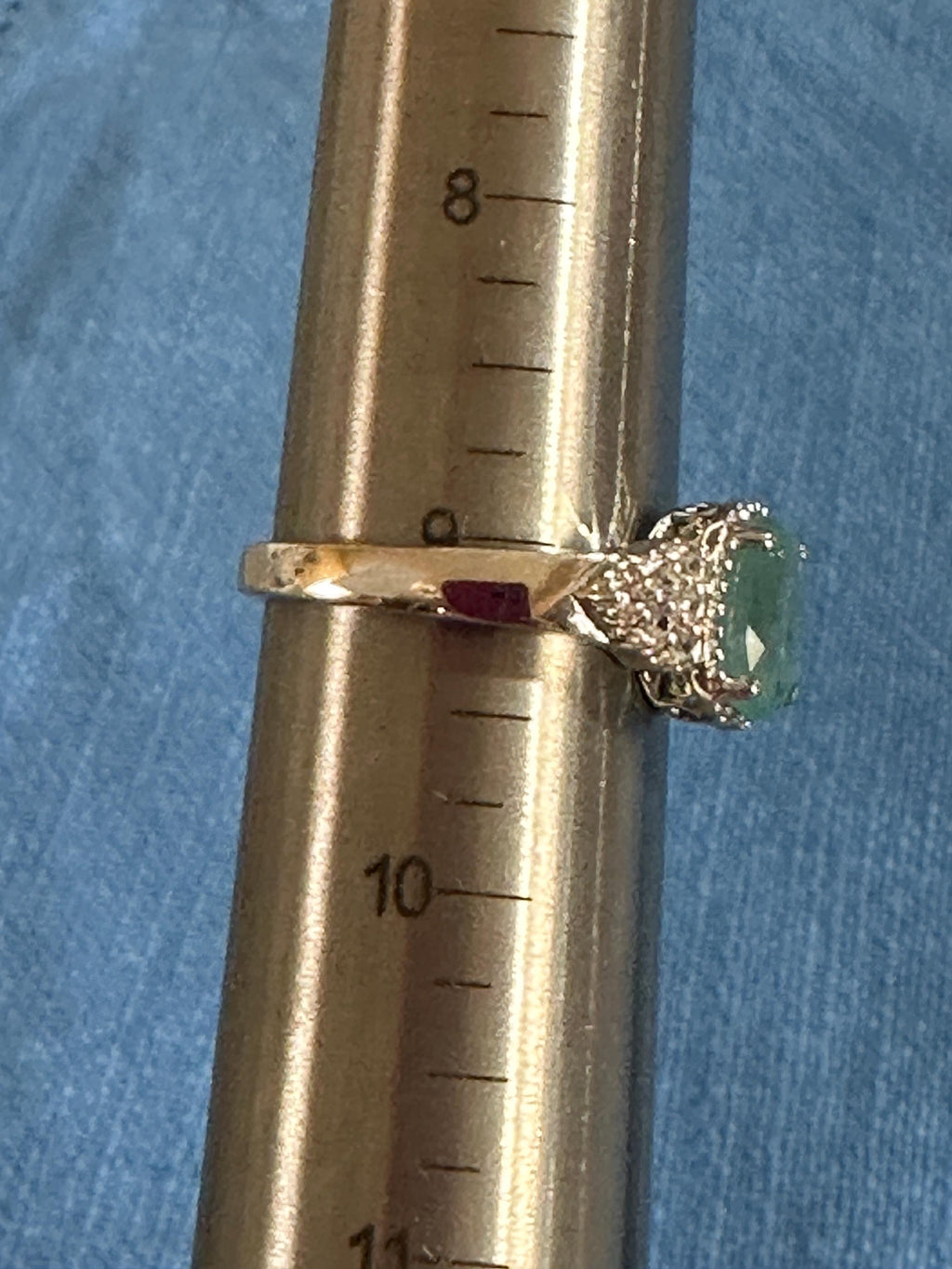 Sterling Silver Amazonite Ring size 9