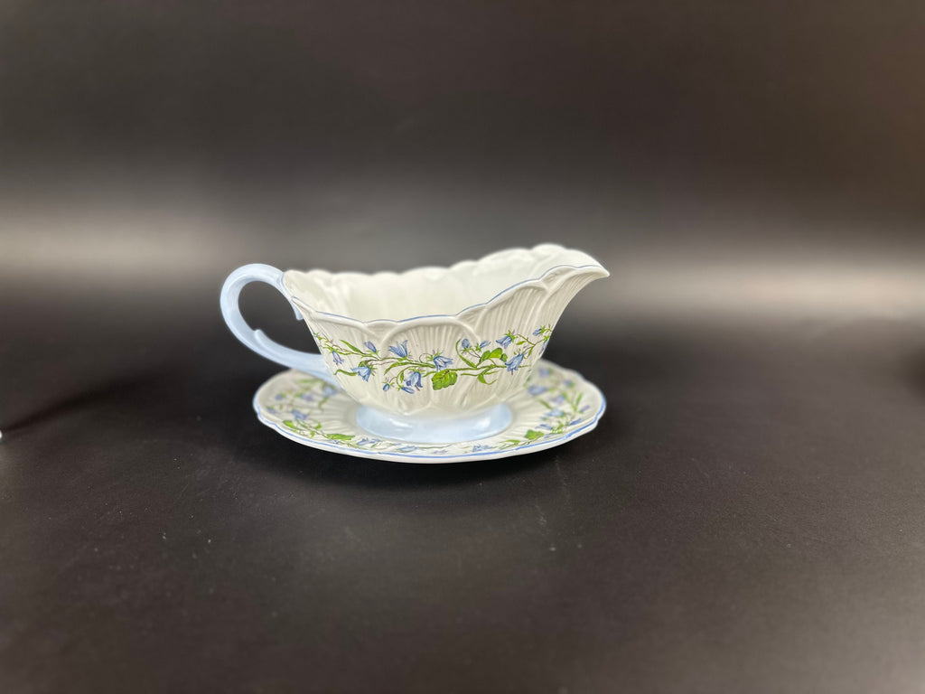 Shelley Harebell Gravy Boat and Underplate