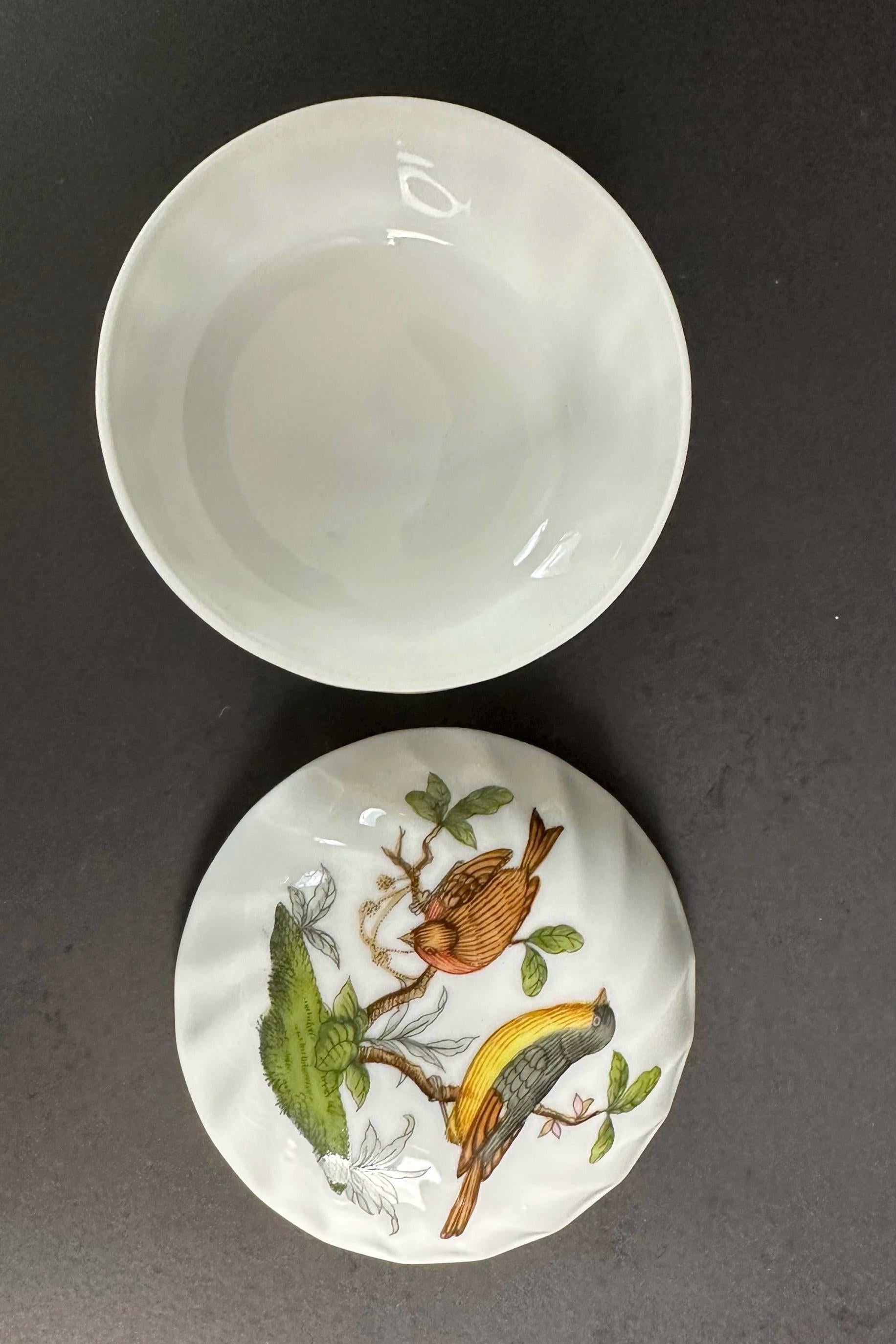 Herend Rothchilds Bird Trinket Box