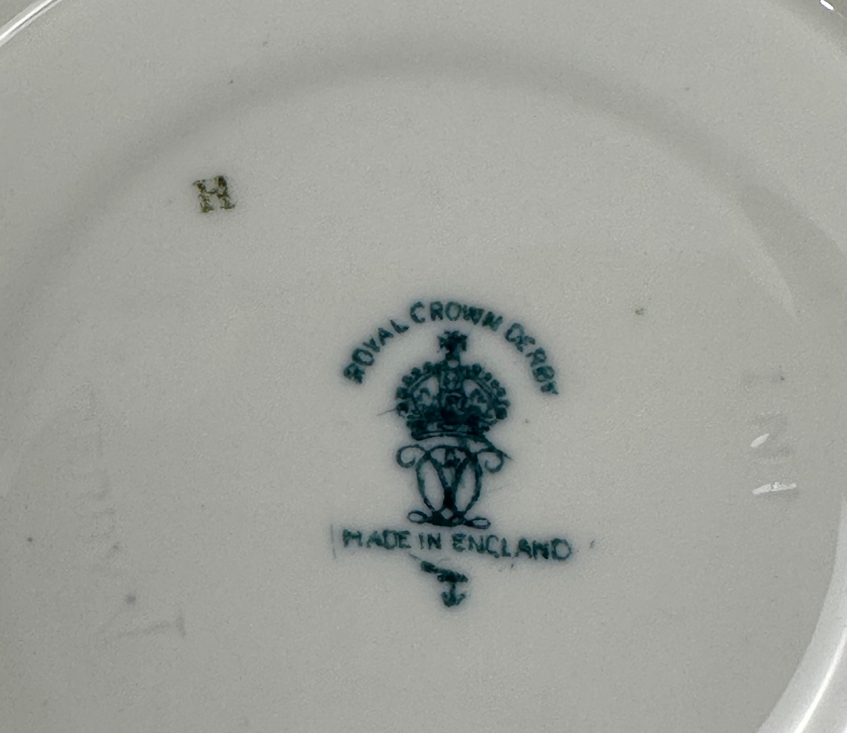 2 Royal Crown Derby Blue Mikado Teacups