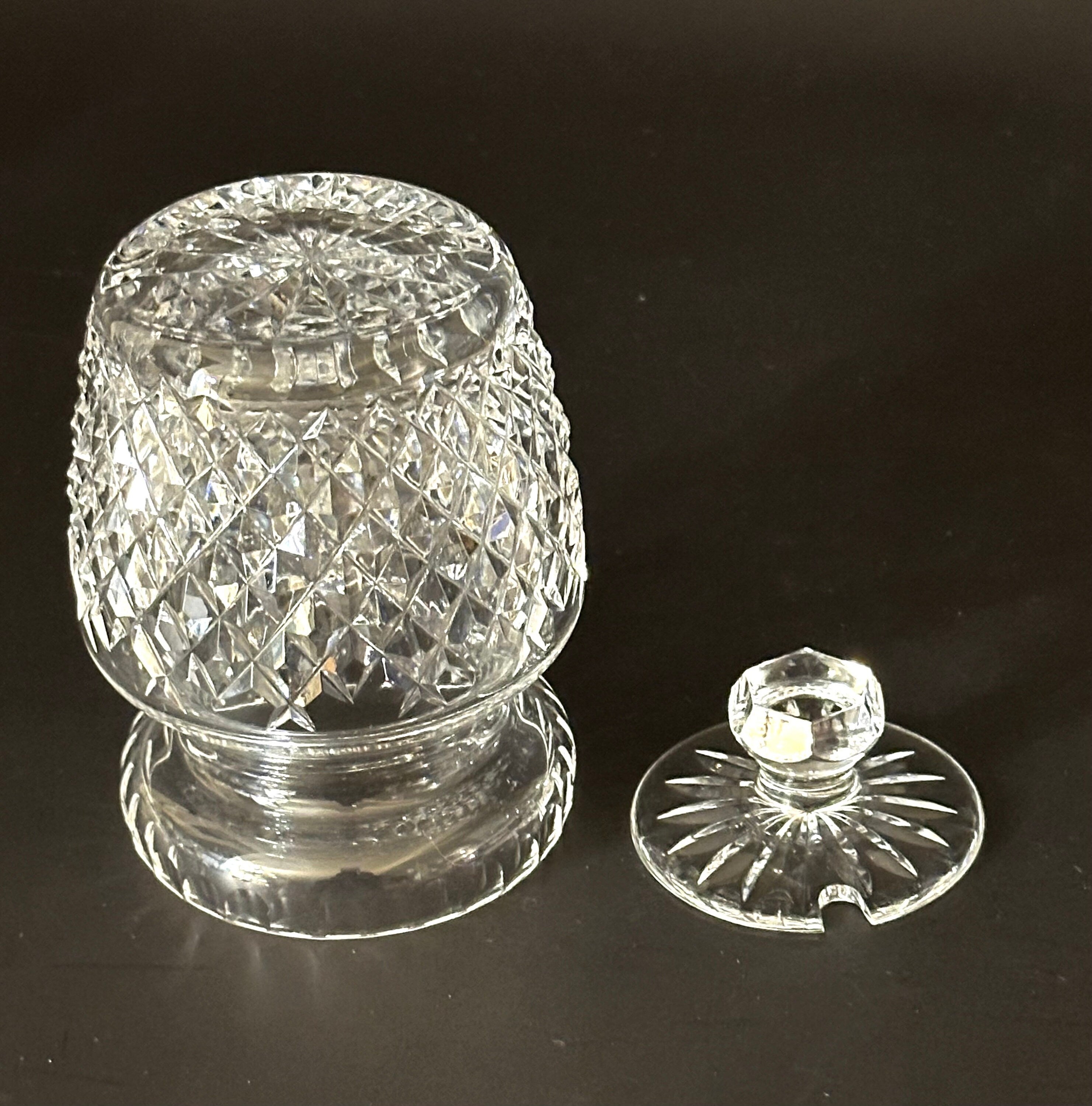Waterford Crystal Jam / Jelly Jar in “Alana”  Pattern