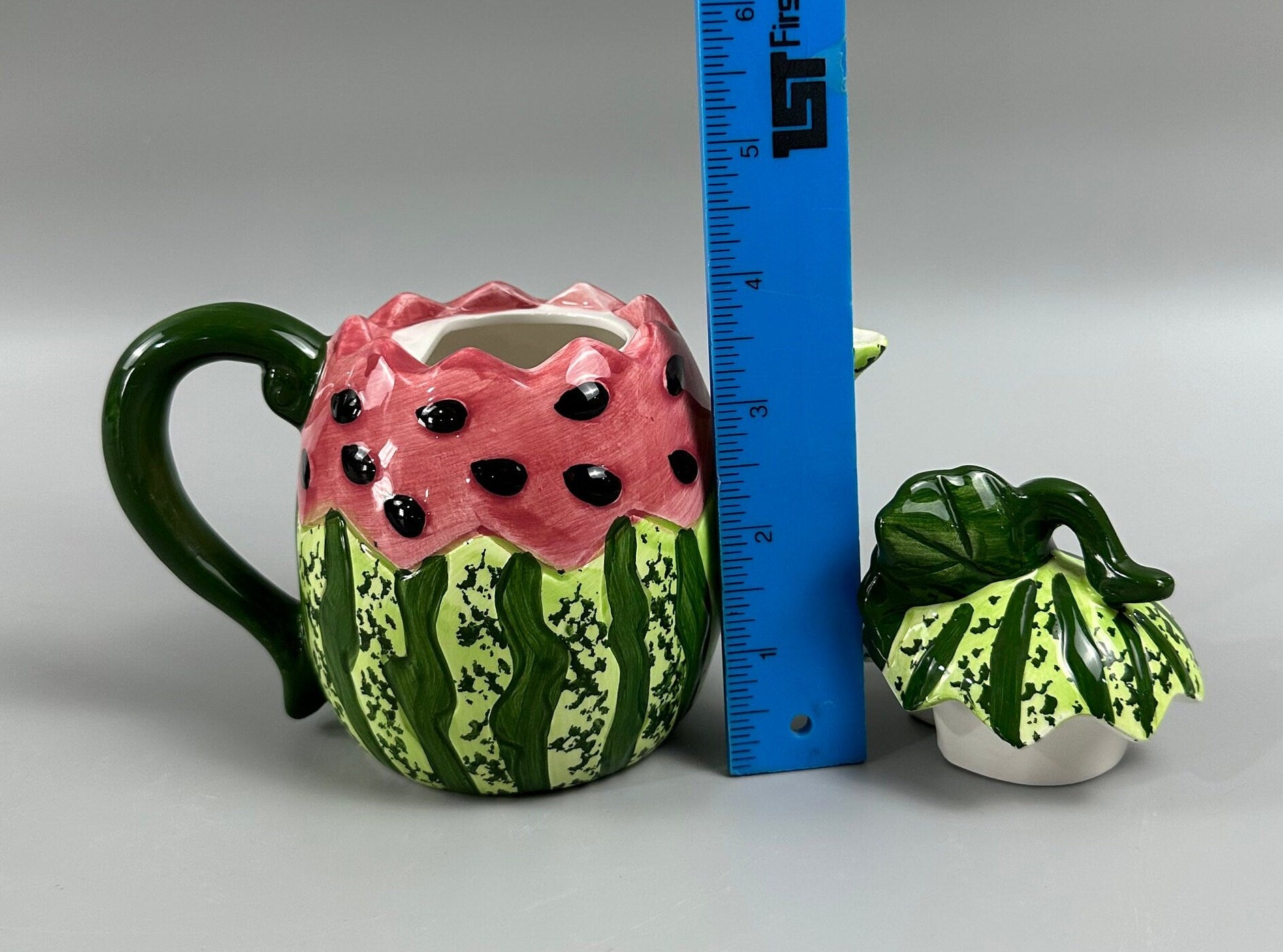 Vintage Cracker Barrel Watermelon Teapot