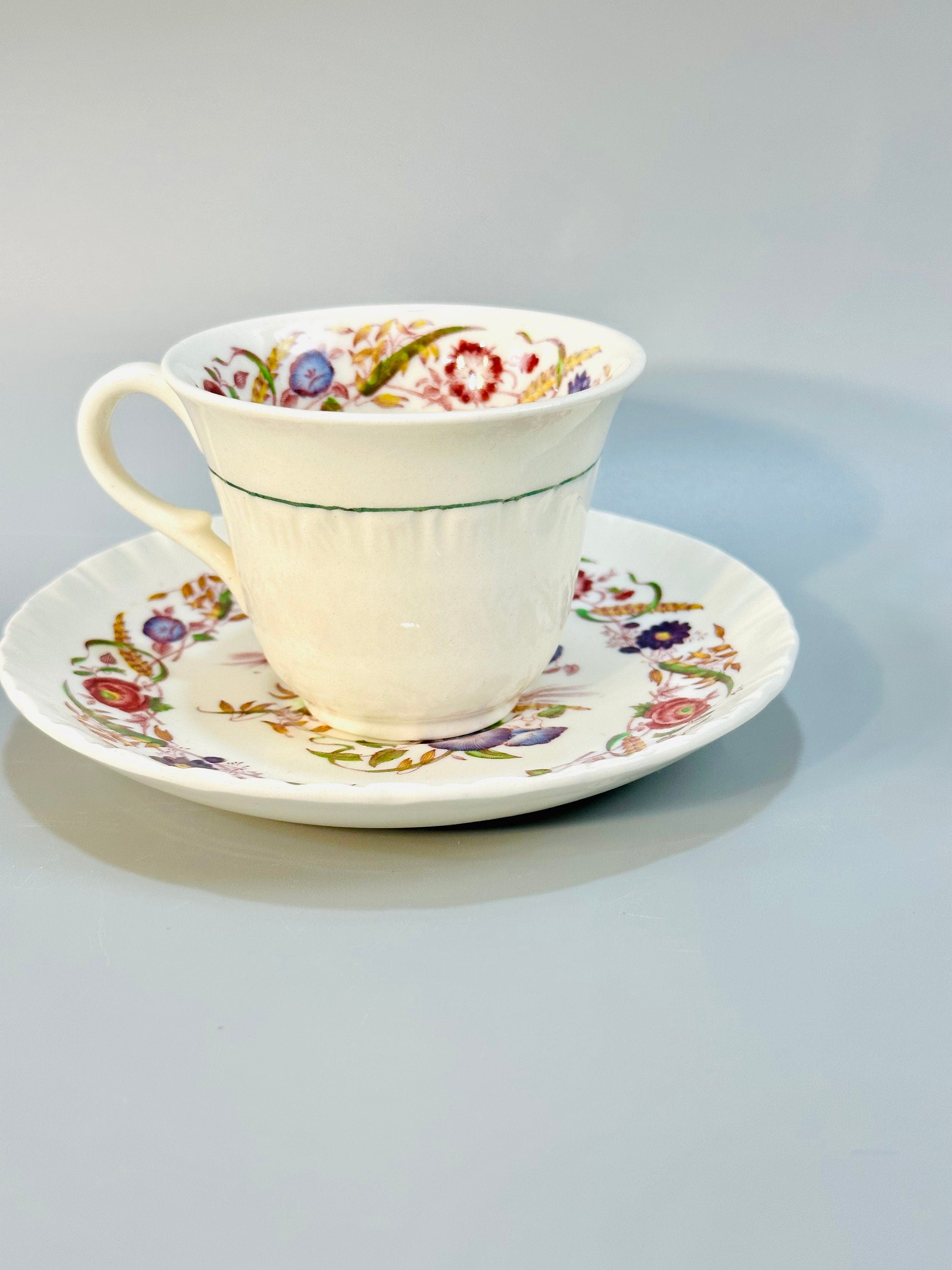 12 Wedgwood Cornflower Demitasse Cups and Saucers