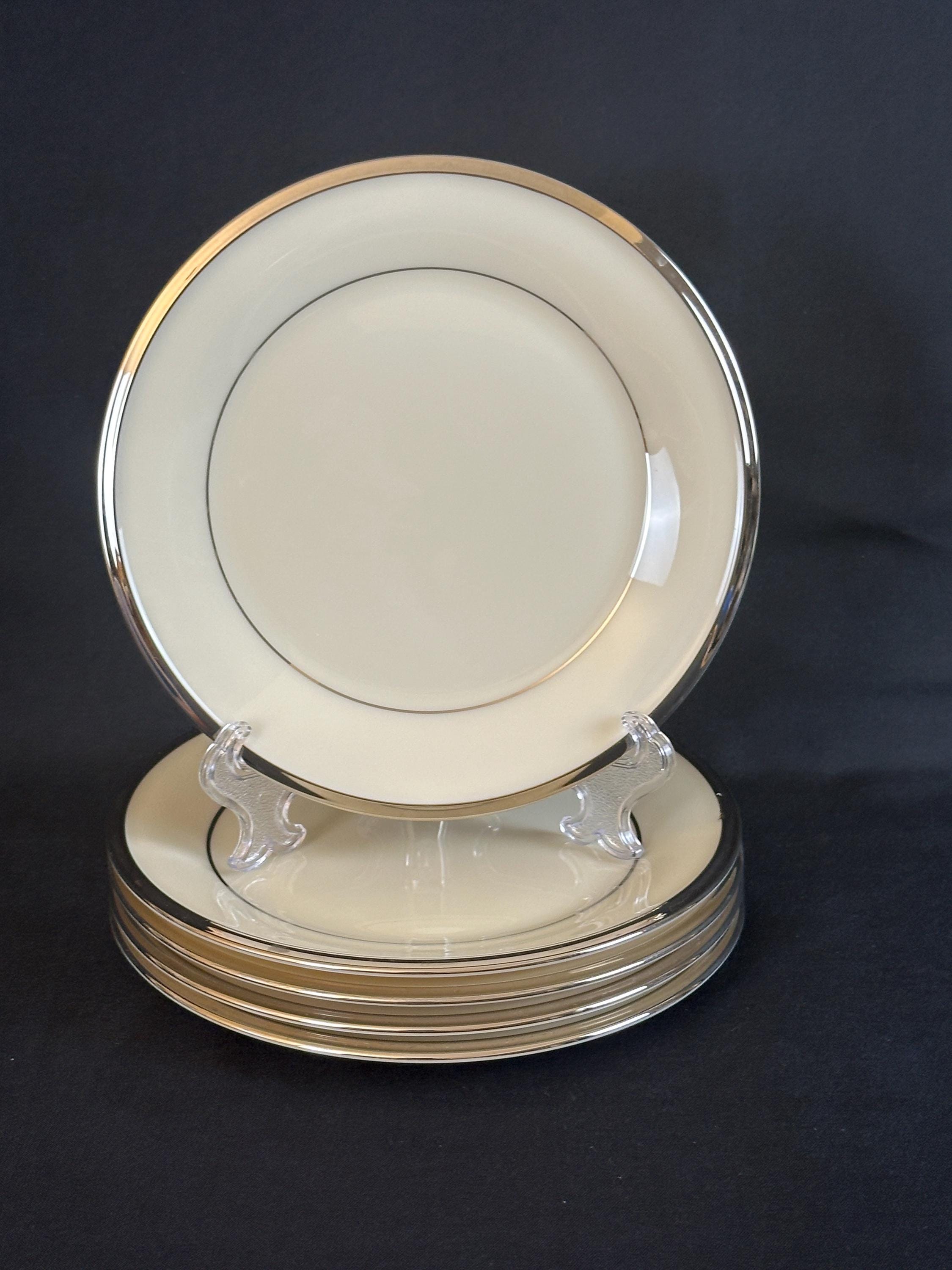 4 Lenox Solitaire Bread Plates