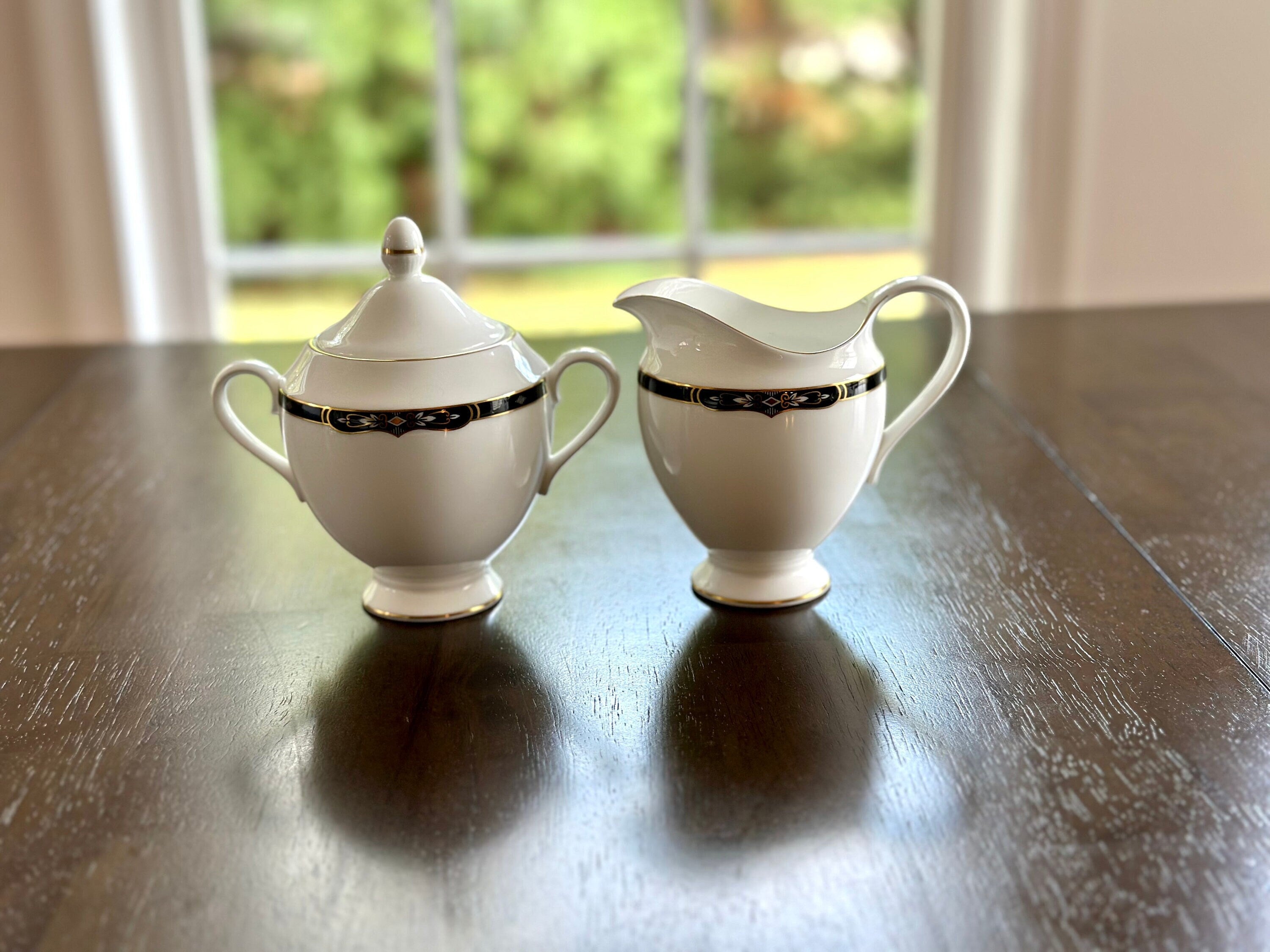 Wedgwood Preston Creamer and Sugar Bowl