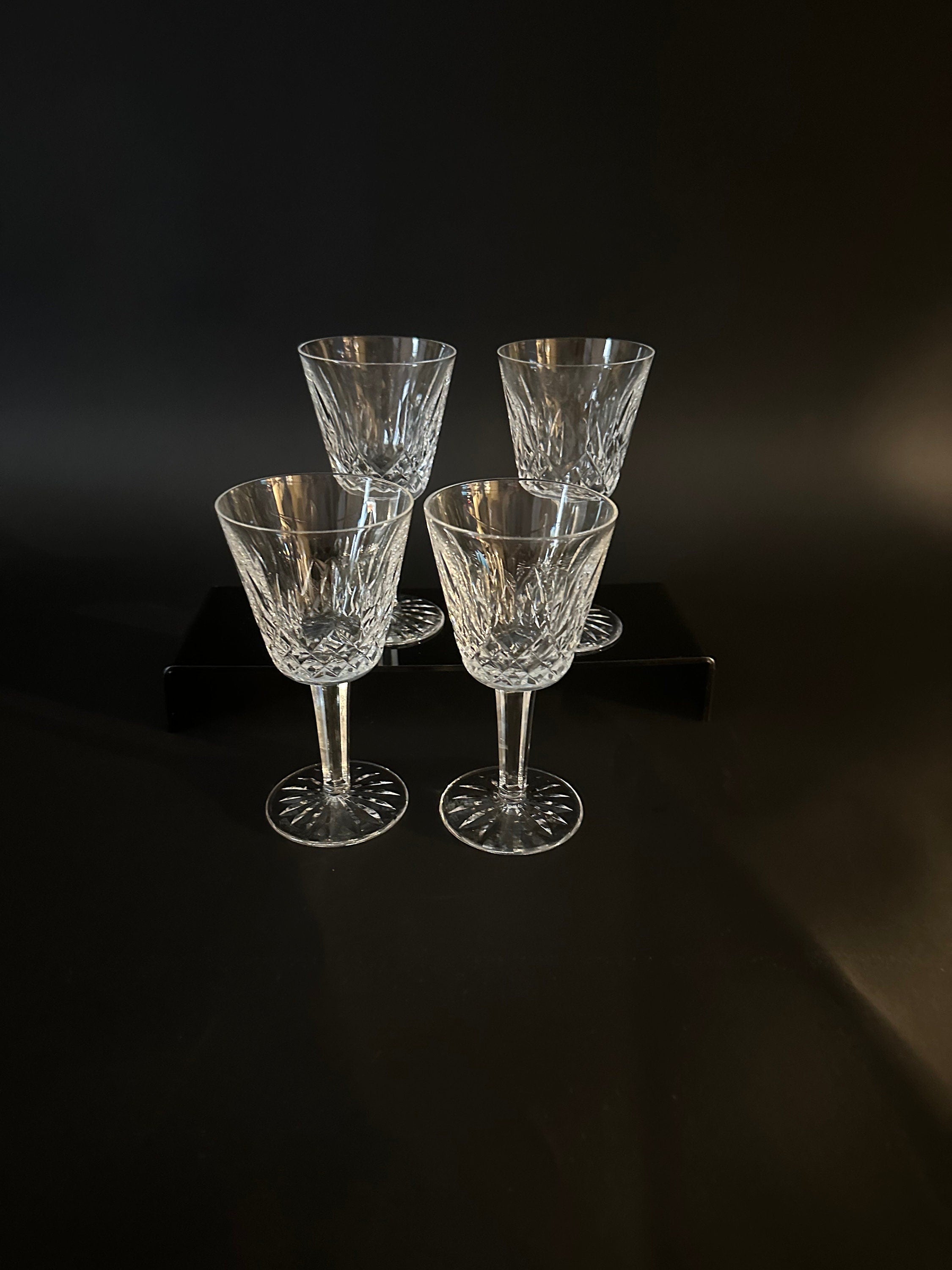 4 Waterford Crystal Lismore Claret Glasses