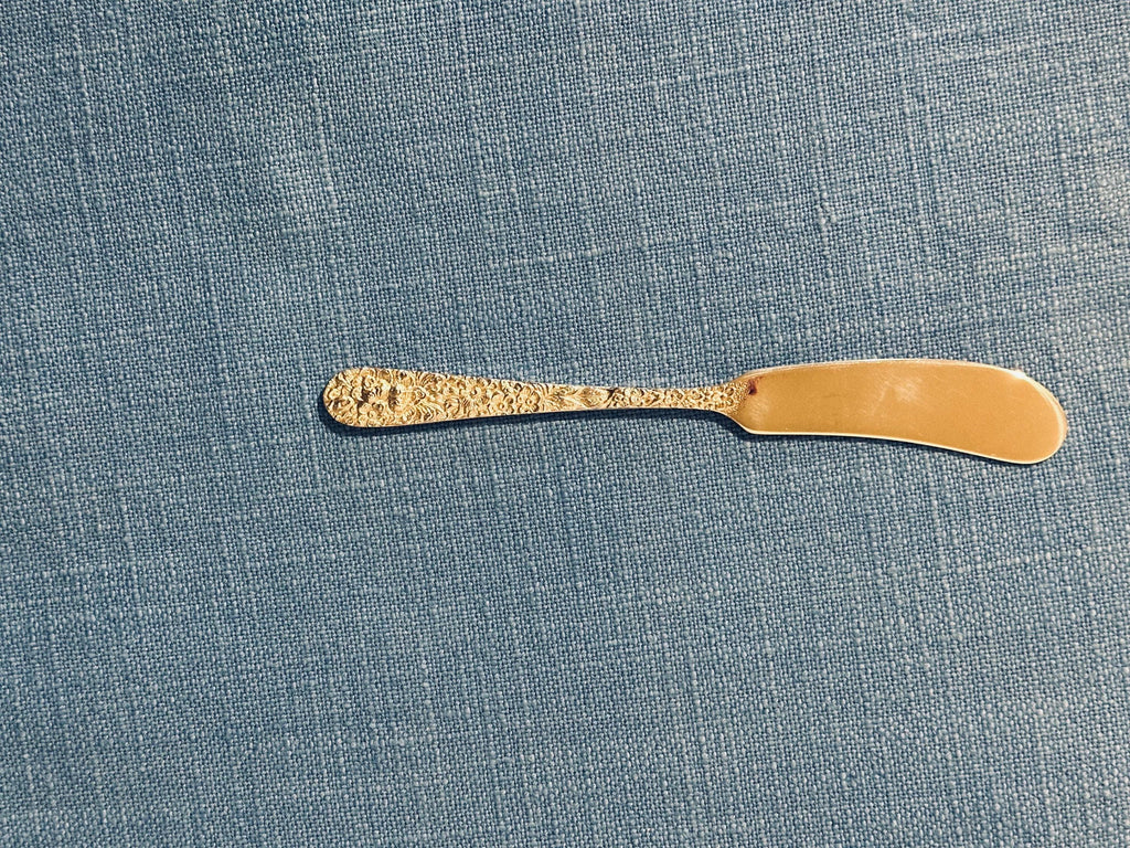 Stieff Rose Sterling Butter Spreader Butter Knife