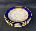 5 Royal Worcester Regency Blue Saucers
