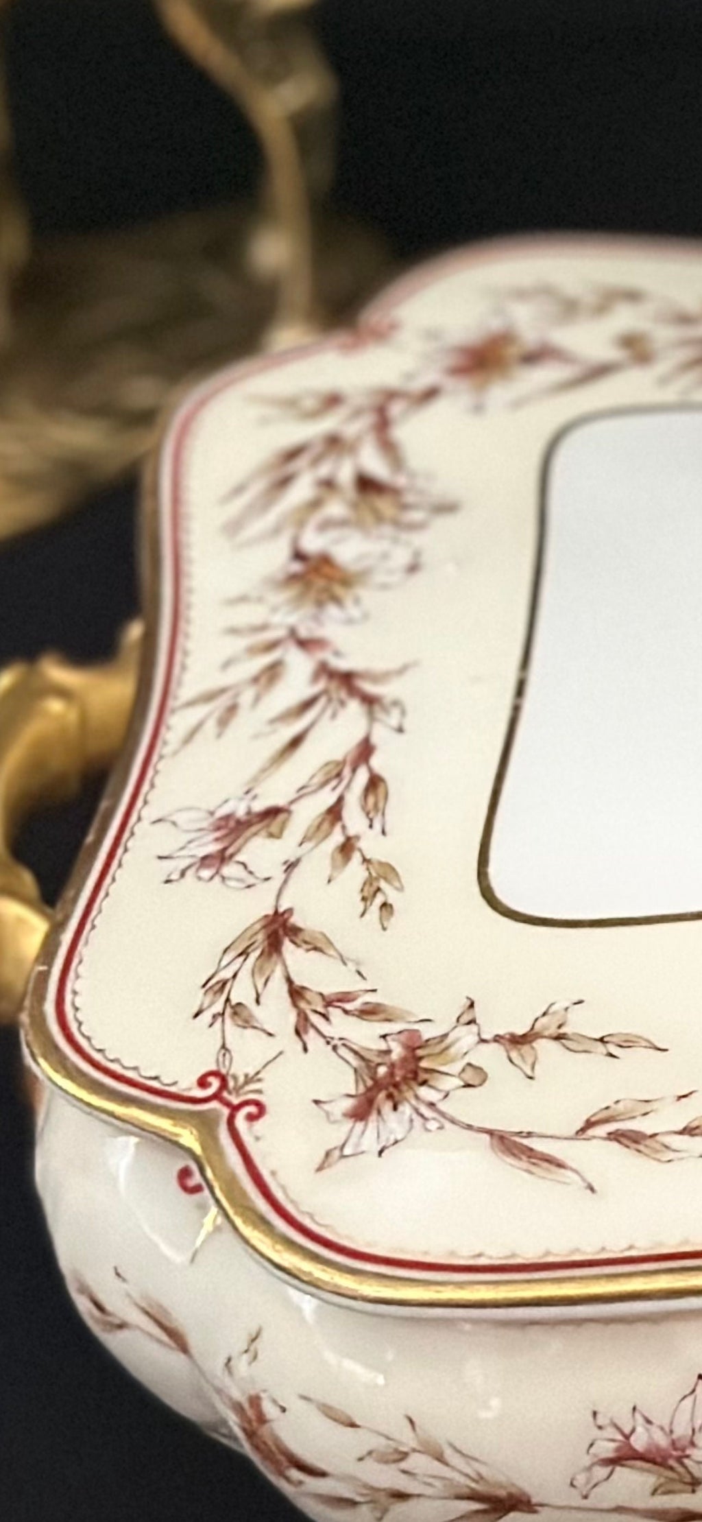 1880s Haviland Limoges Covered Serving Bowl