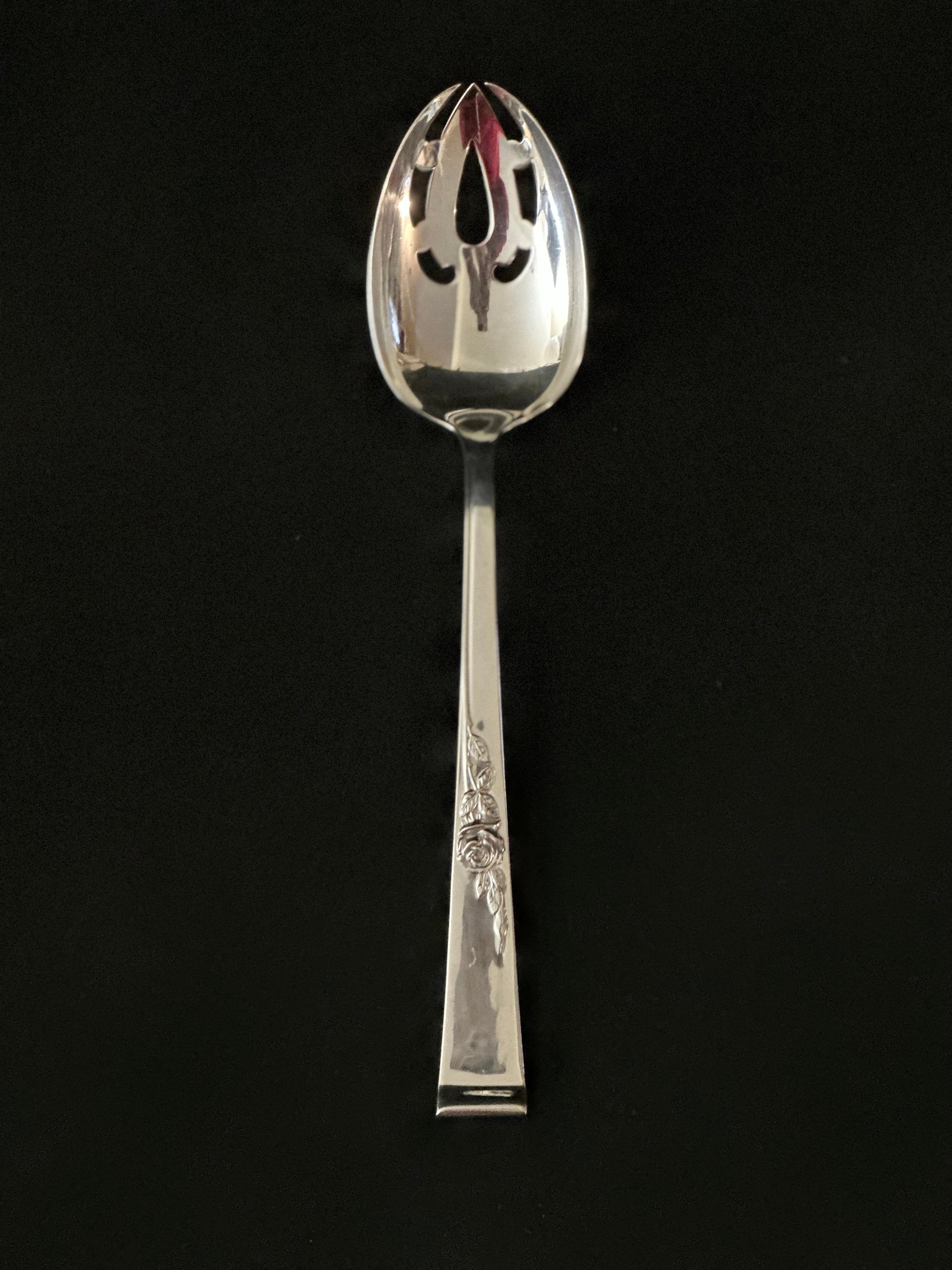 Reed and Barton Classic Rose Serving Spoon
