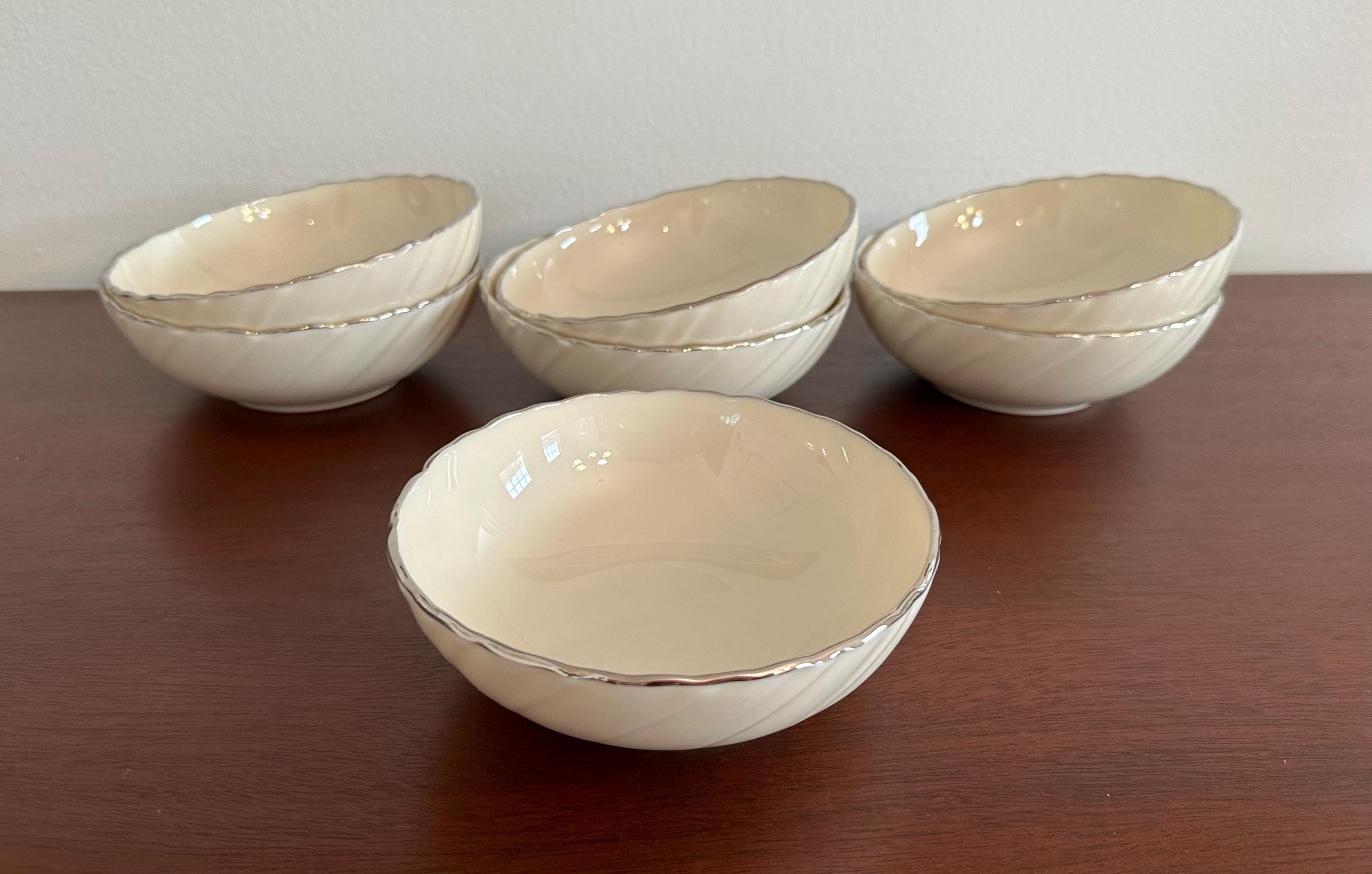 7 Lenox Weatherly Coupe Cereal Bowls