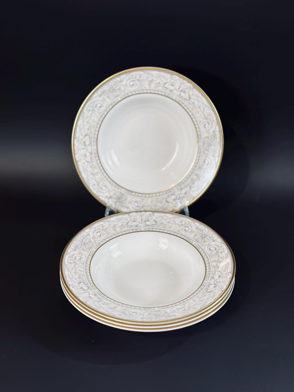 Four Royal Doulton Naples Soup Bowls