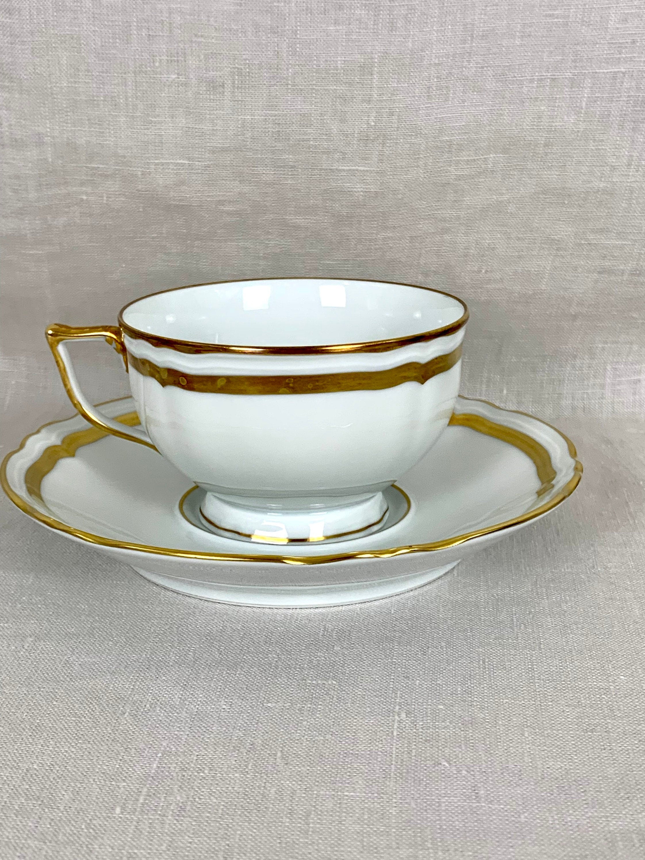 2 Raynaud Marie Antoinette Gold Teacups